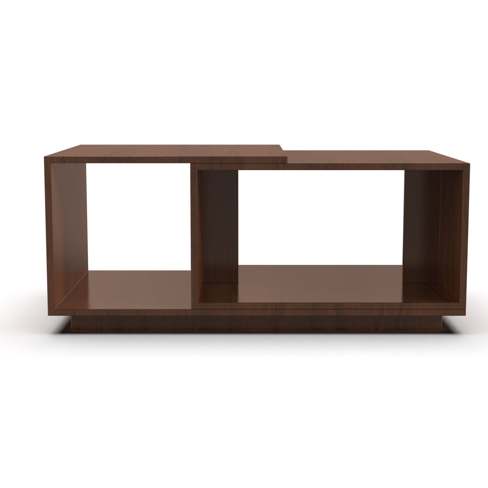 Euphoria Center Table with Open Storage - Brazilian Walnut - Neehv Home