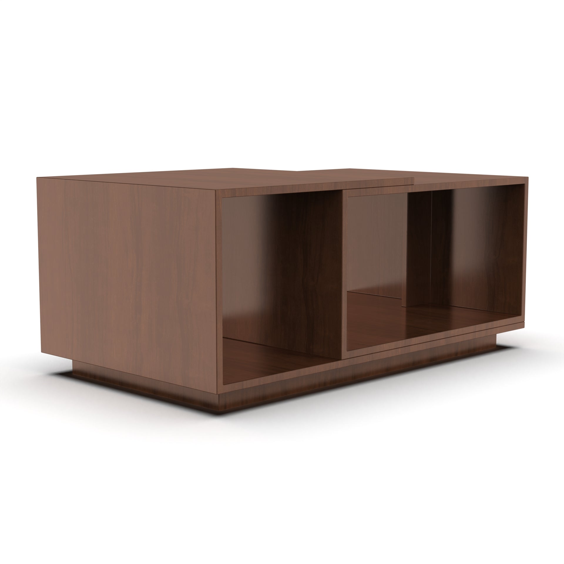 Euphoria Center Table with Open Storage - Brazilian Walnut - Neehv Home