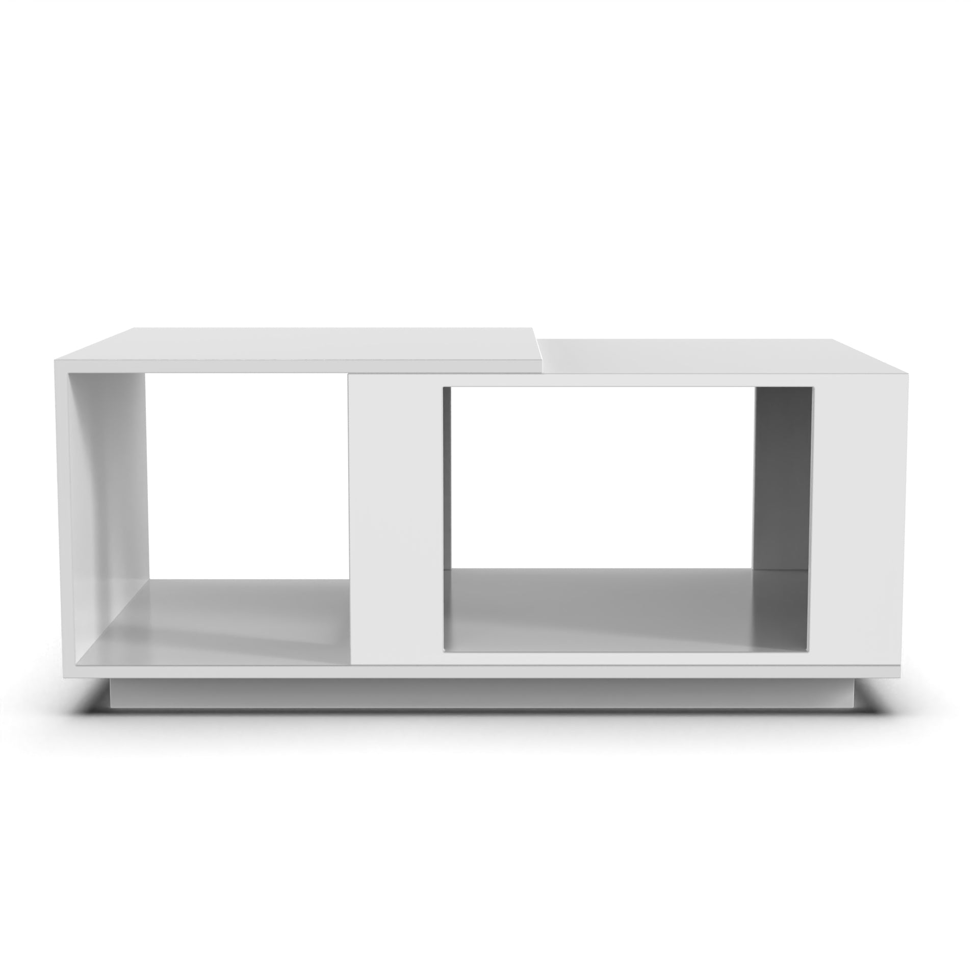 Iris Coffee Table with Open Storage - Frosty White - Neehv Home