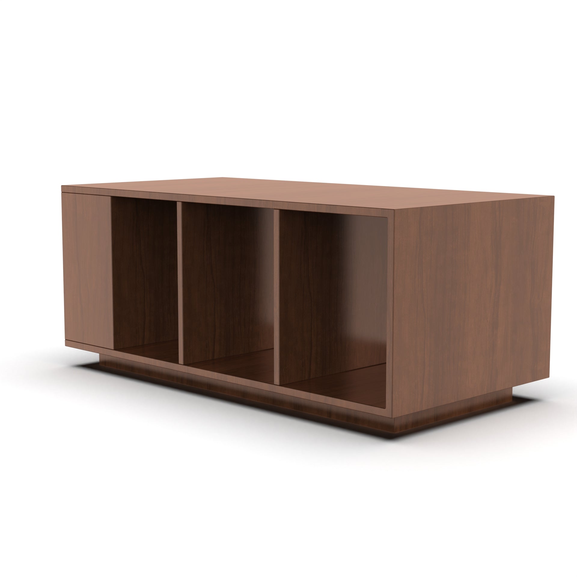 Marvel Rectangular Coffee Table with Storage - Brazilian Walnut - Neehv Home