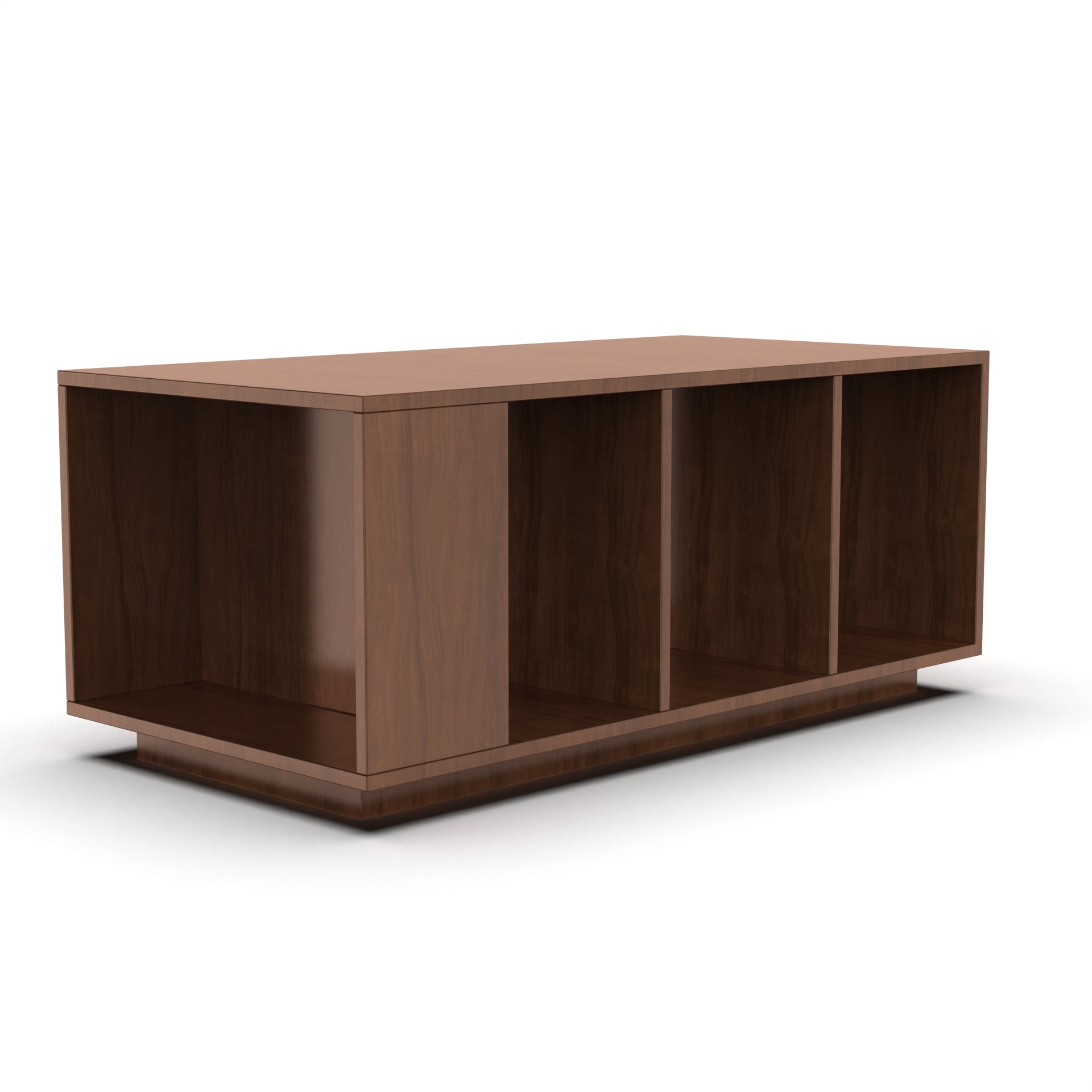 Marvel Rectangular Coffee Table with Storage - Brazilian Walnut - Neehv Home