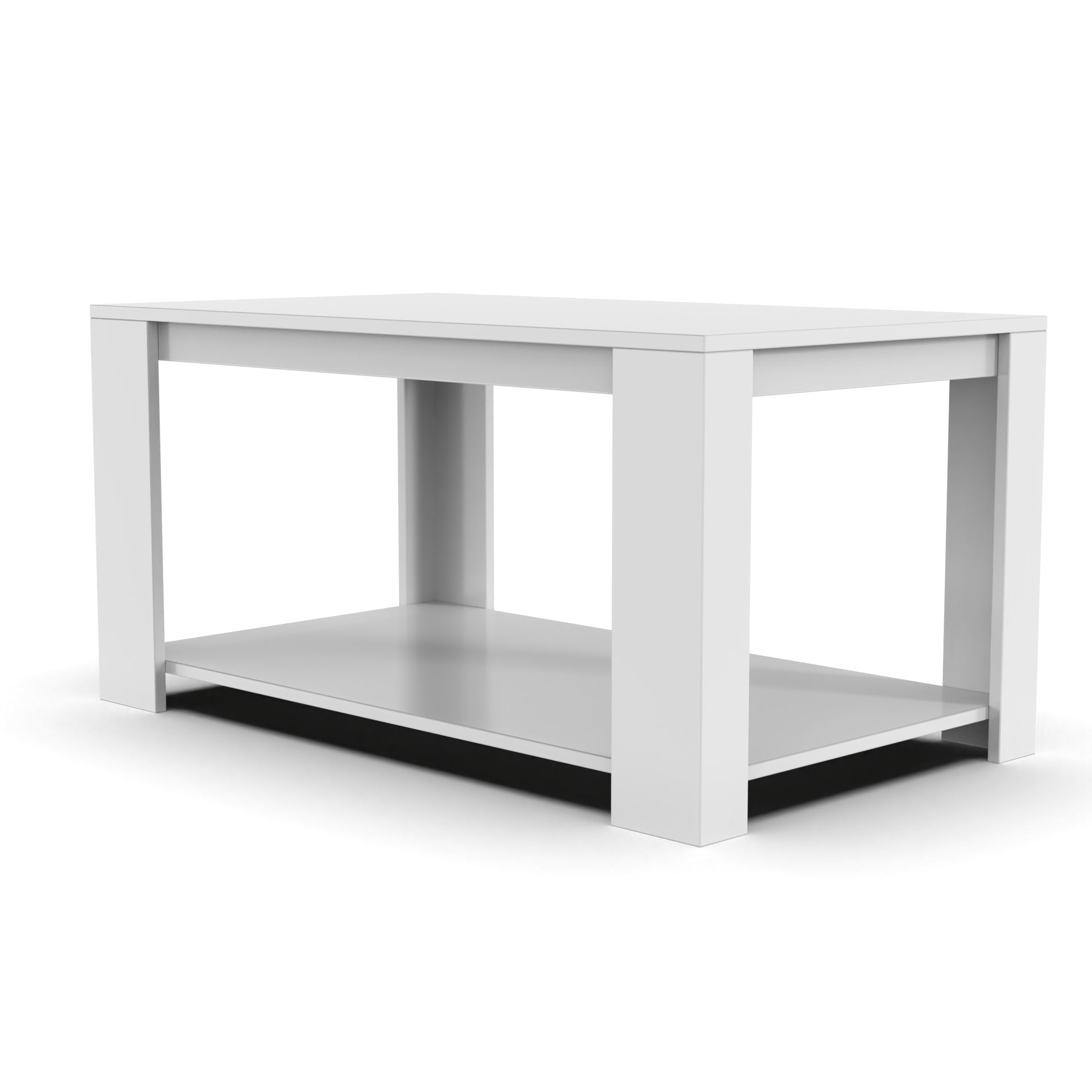 Jubilee Rectangular Center Table - Frosty White - Neehv Home