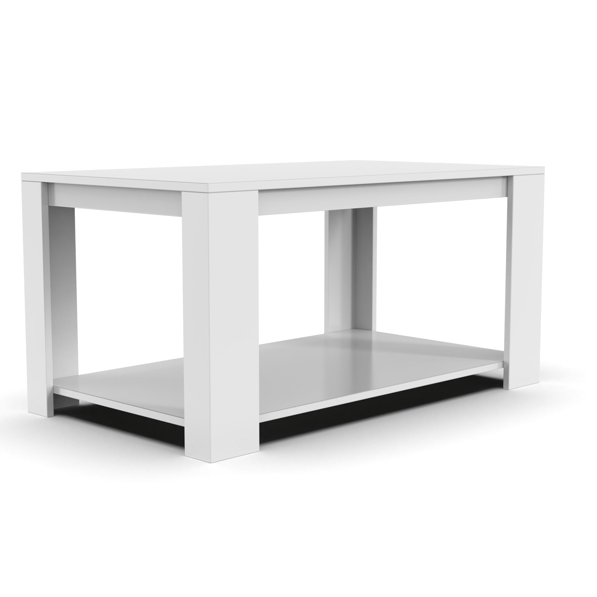 Jubilee Rectangular Center Table - Frosty White - Neehv Home