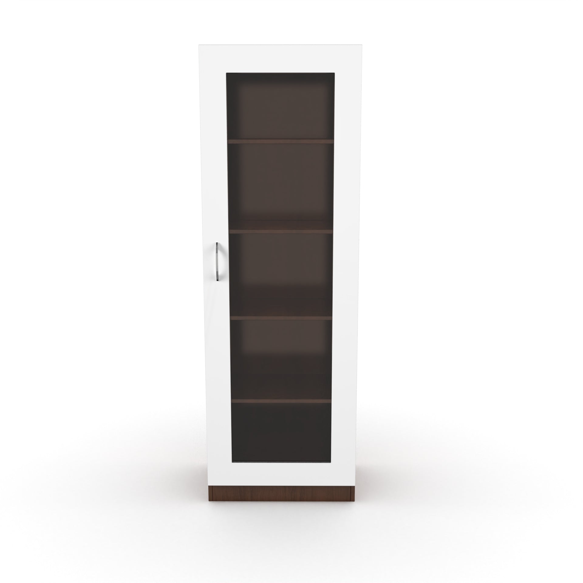 Rose Bookshelf with Door - Brazilian walnut and Frosty white - Neehv Home