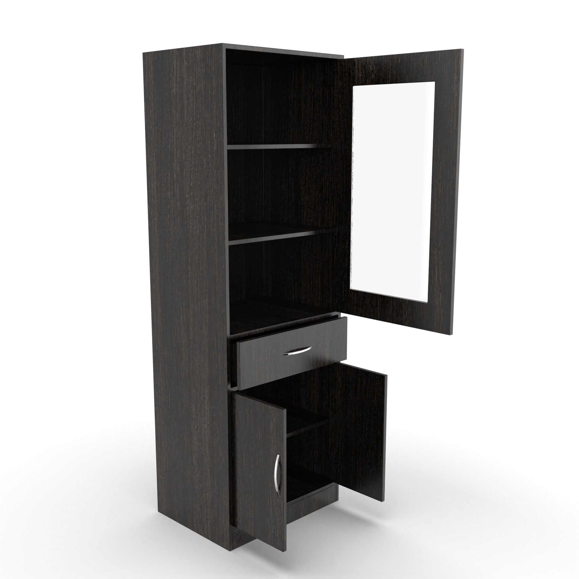 Finn Wooden Bookshelf - Wenge - Neehv Home