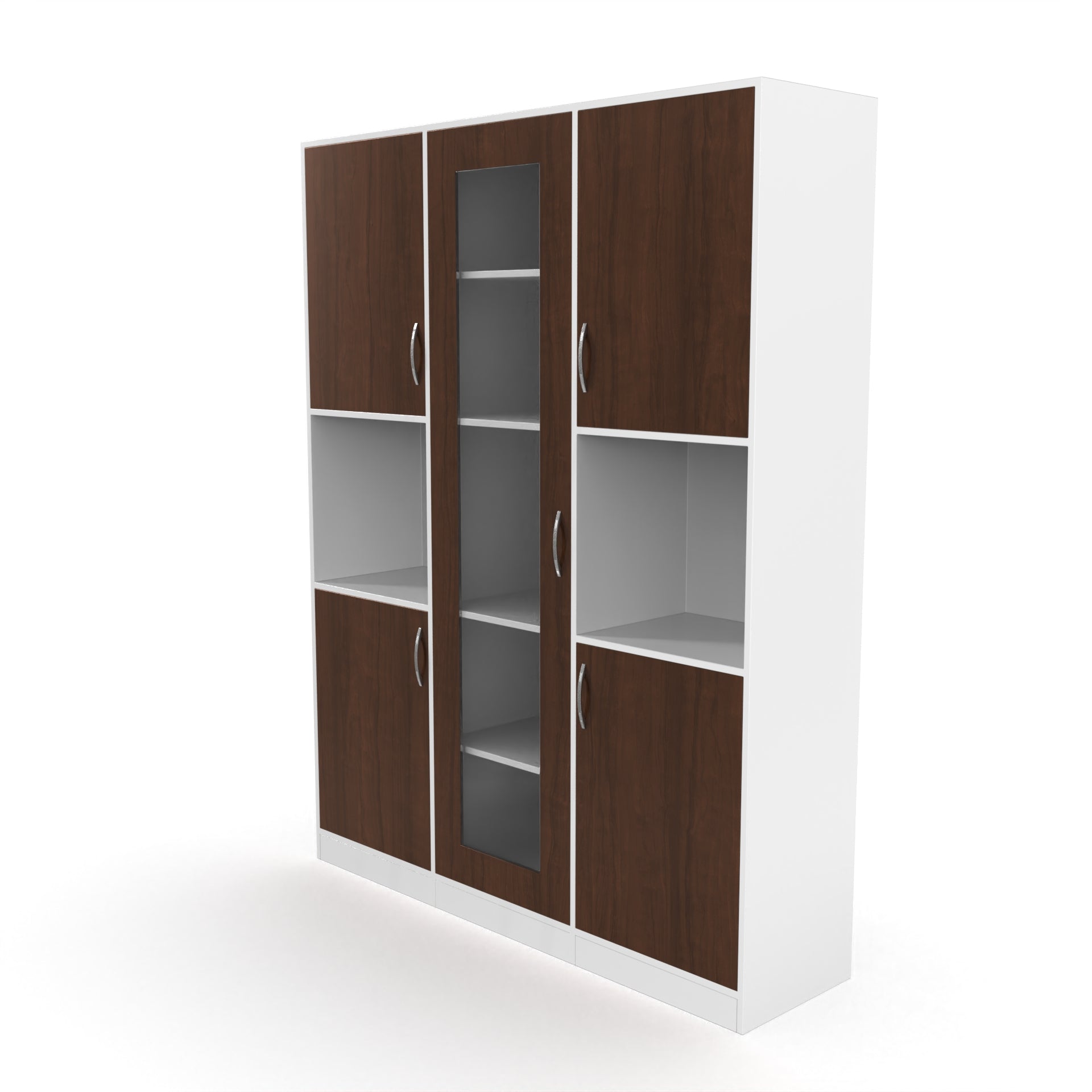 Claire Crockery Cabinet - Brazilian walnut and Frosty white - Neehv Home