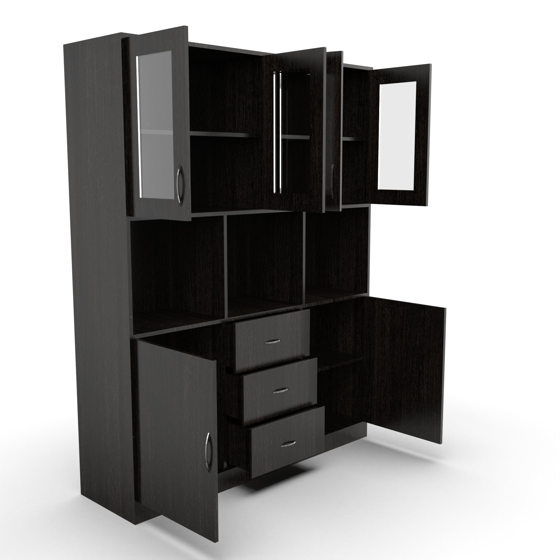 Nora Crockery Cabinet - Wenge - Neehv Home