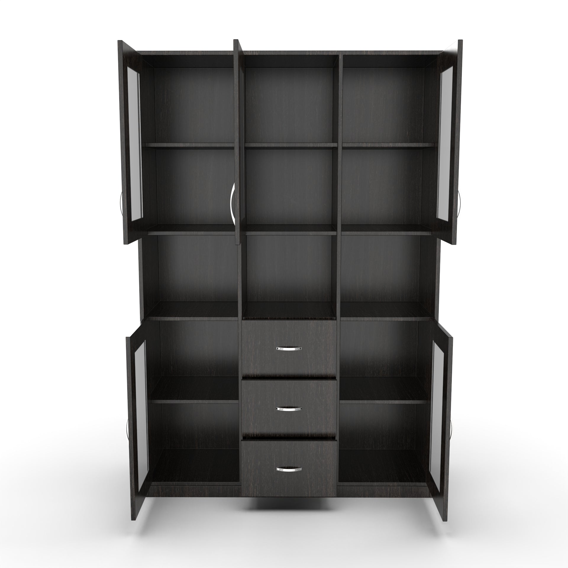 Leo Wooden Bookshelf - Wenge - Neehv Home