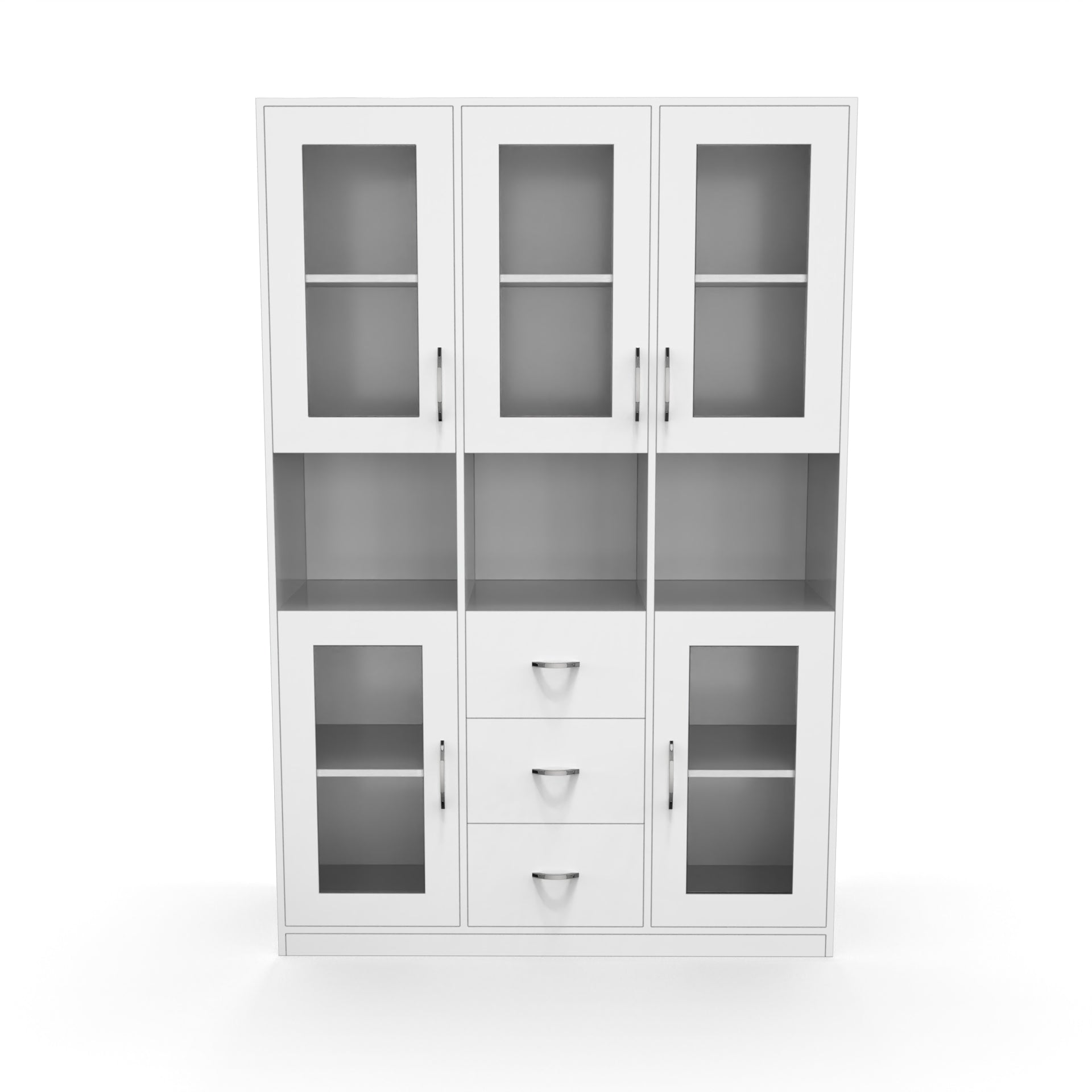 Leo Wooden Bookshelf - Frosty white - Neehv Home