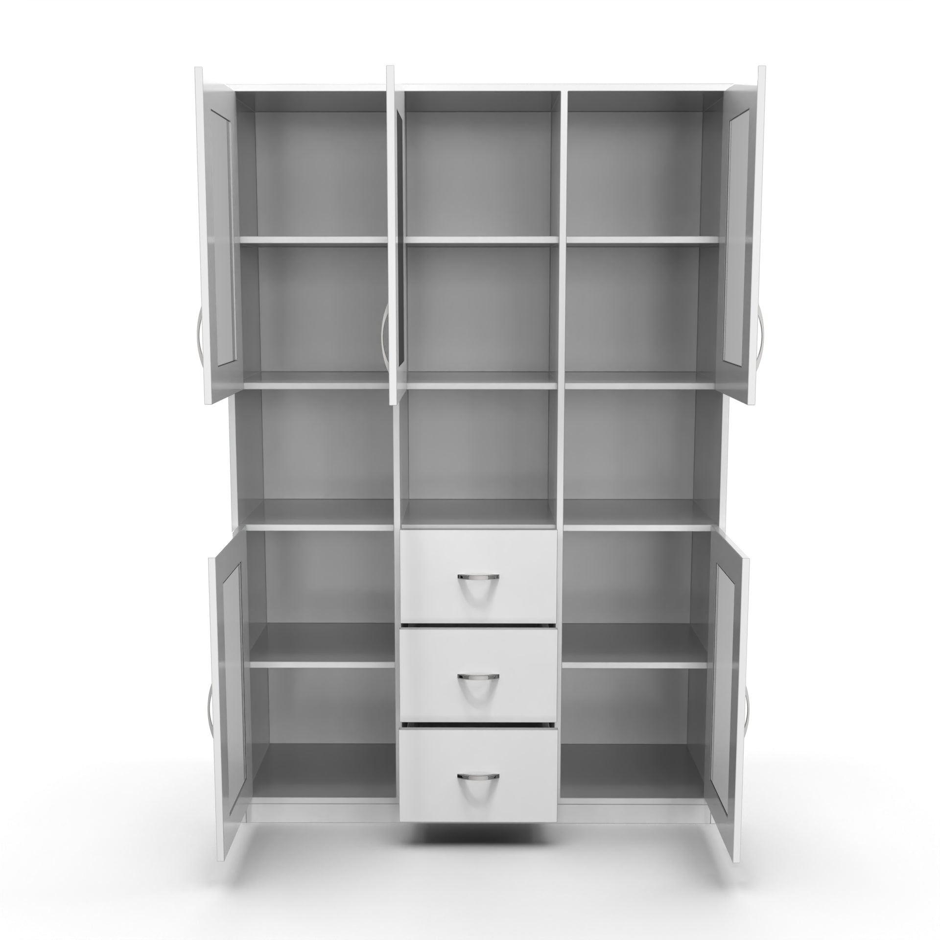 Leo Wooden Bookshelf - Frosty white - Neehv Home