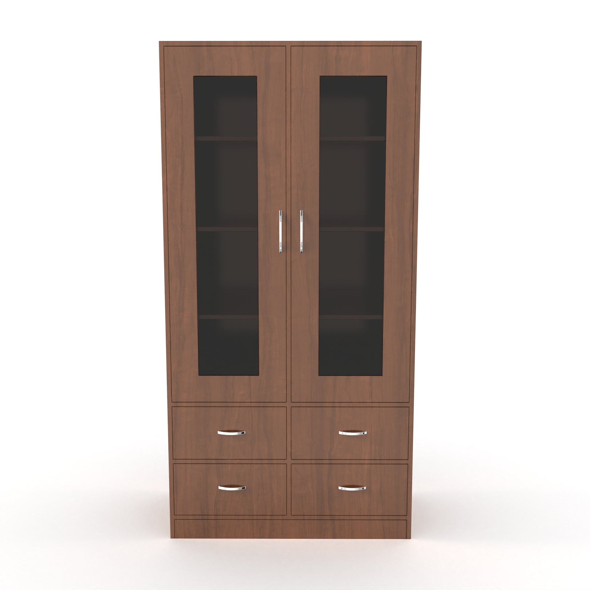 Mia Bookshelf With Door and Drawers - Brazilian walnut - Neehv Home