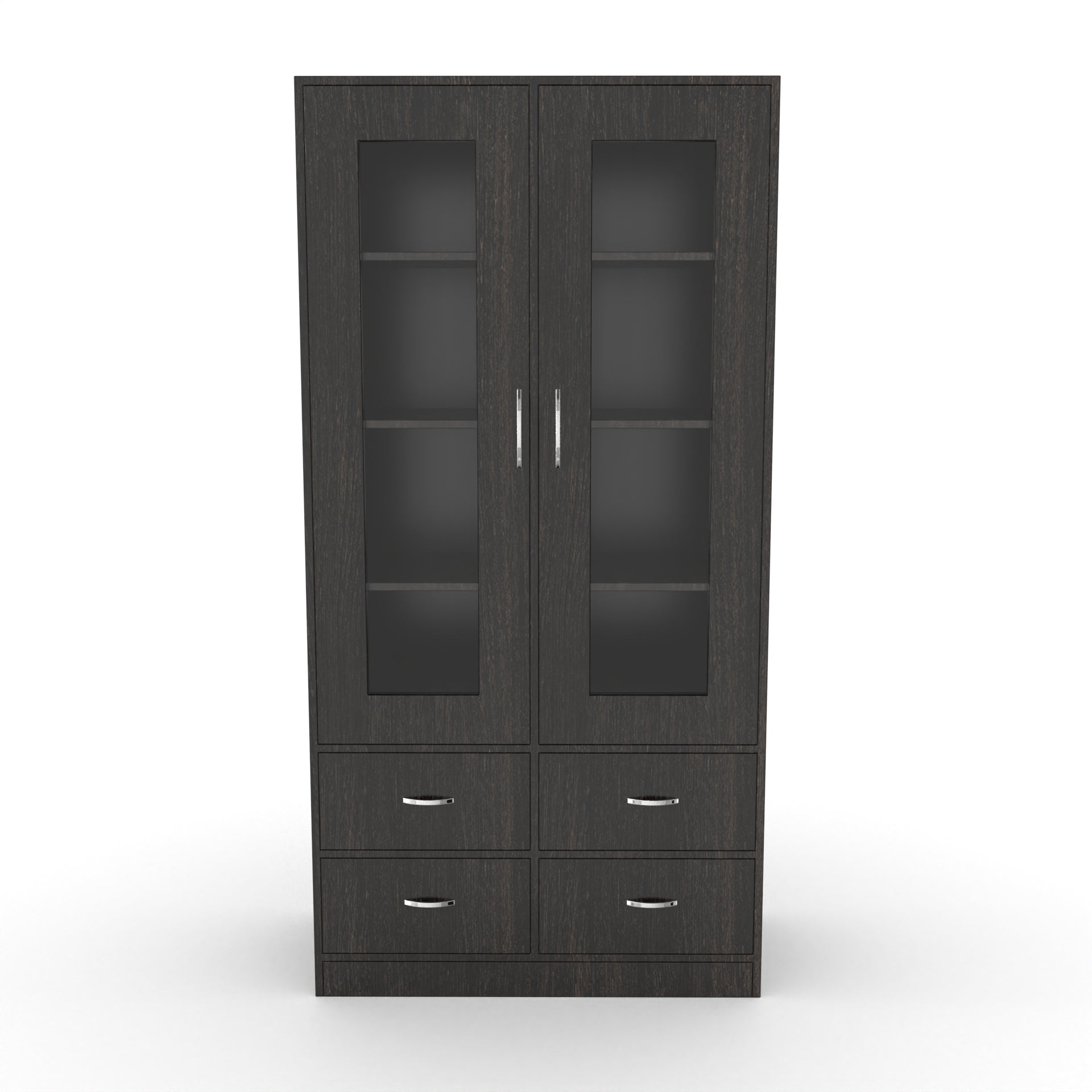 Mia Bookshelf With Door and Drawers - Wenge - Neehv Home