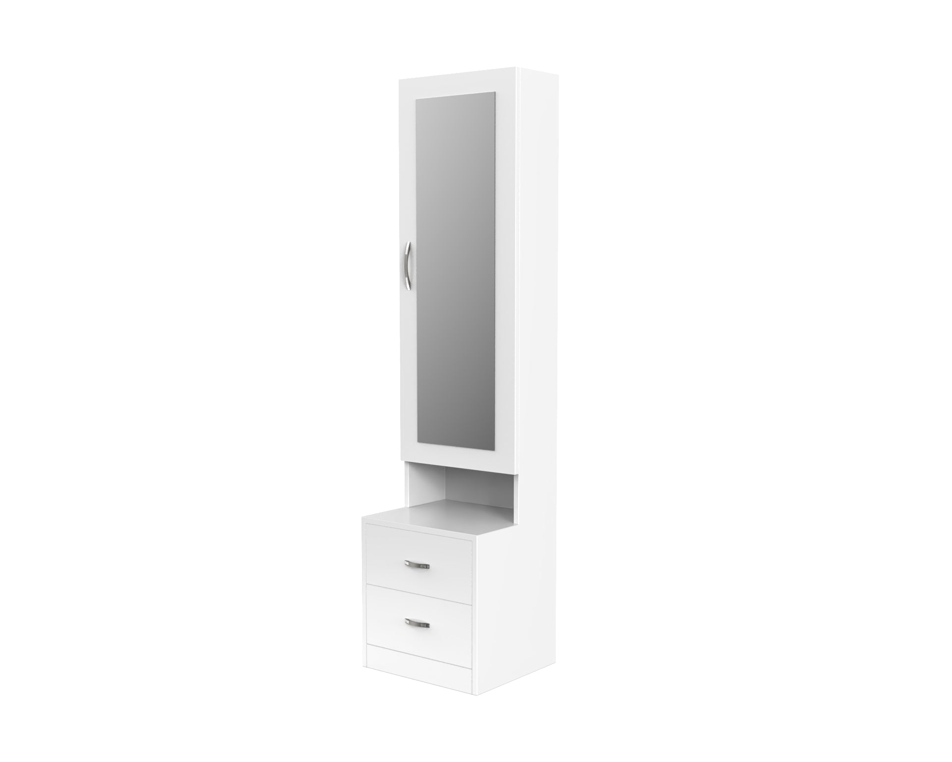 Jasmine Dressing Table With Storage - Frosty white - Neehv Home