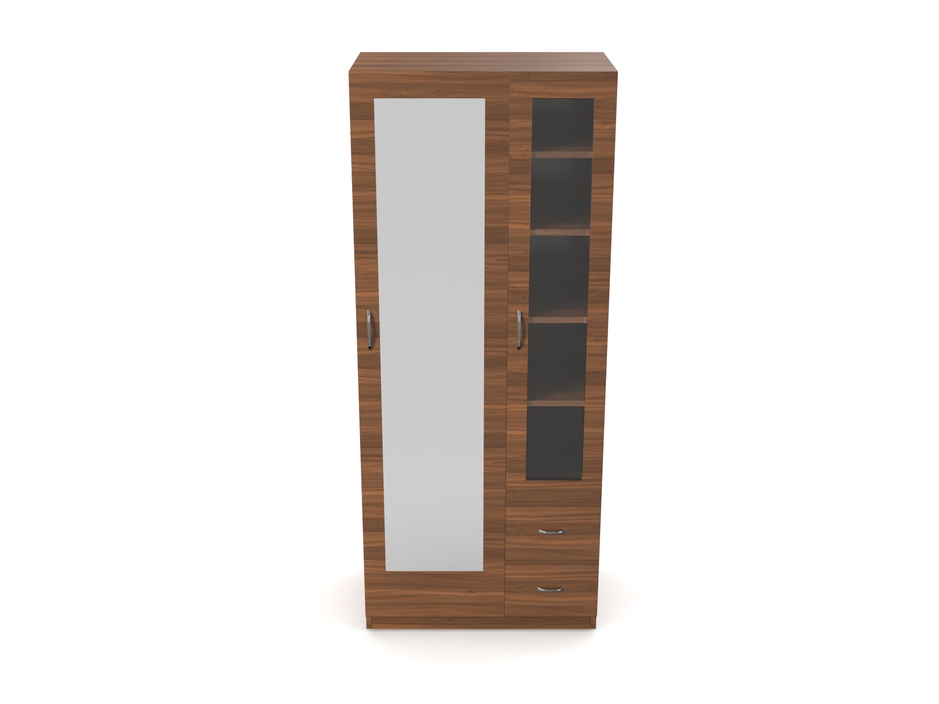 Marigold Dressing Table with Long Mirror and Storage - Classic Walnut | Neehv Home Marigold Dressing Table with Long Mirror and Storage - Classic Walnut | Neehv Home