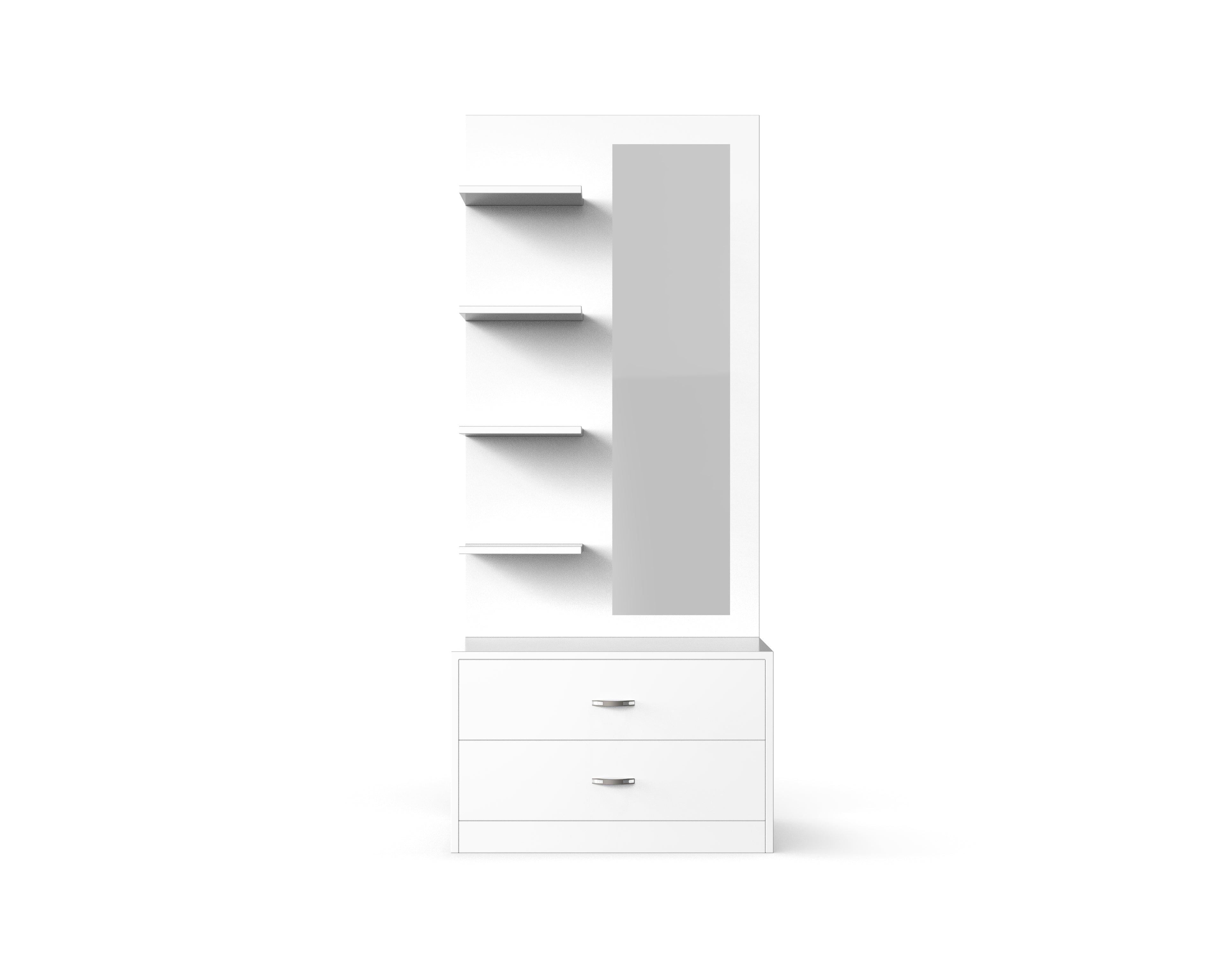 dressing table white colour Orchid Wooden Dressing Table - Frosty white
