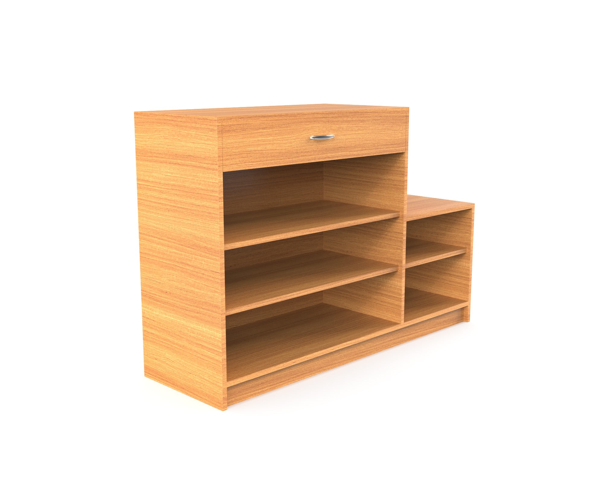 Vita Wooden Shoe Rack with Drawer - Bavarian beech - Neehv Home