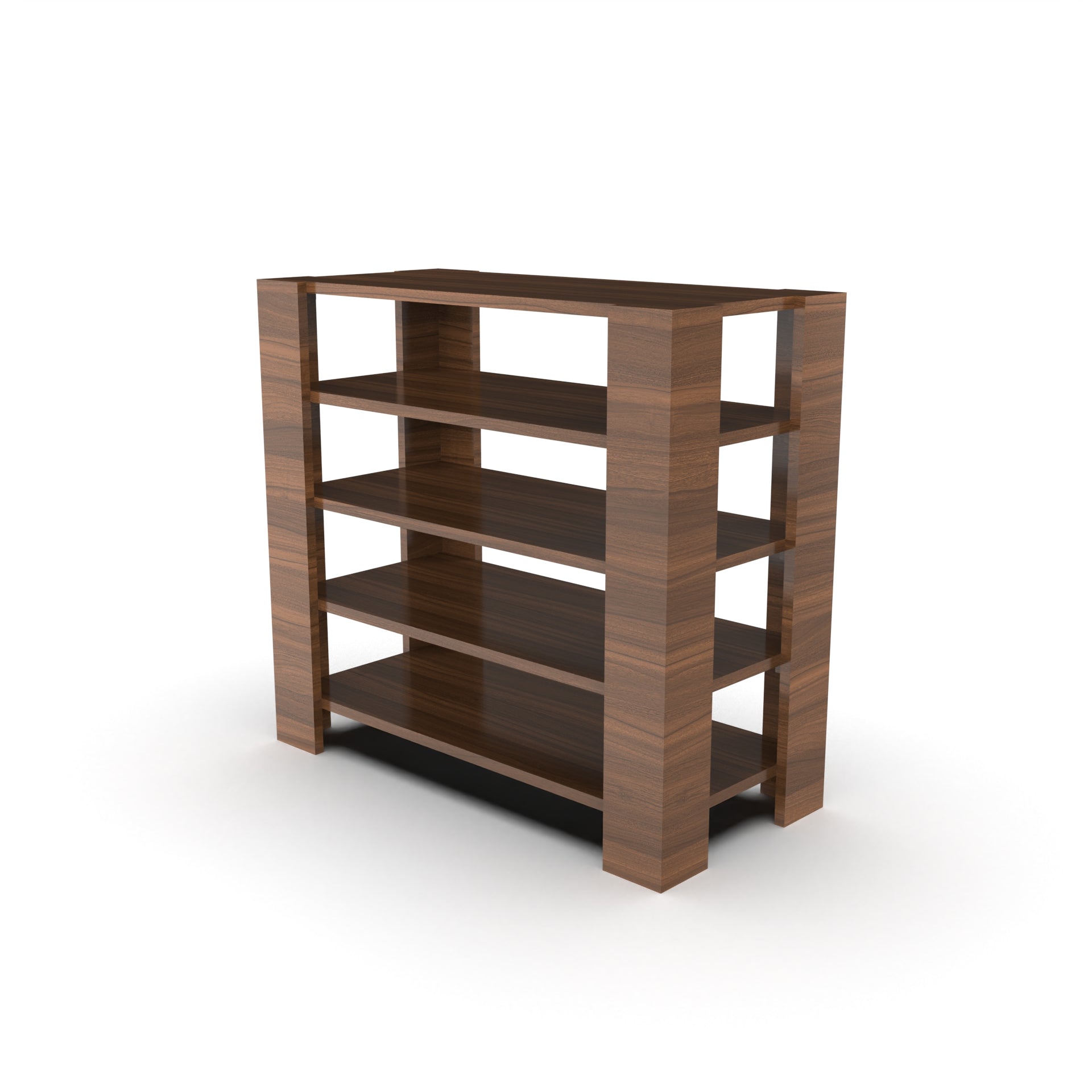Lucid Shoe Rack - Classic Walnut | Neehv Home Furniture