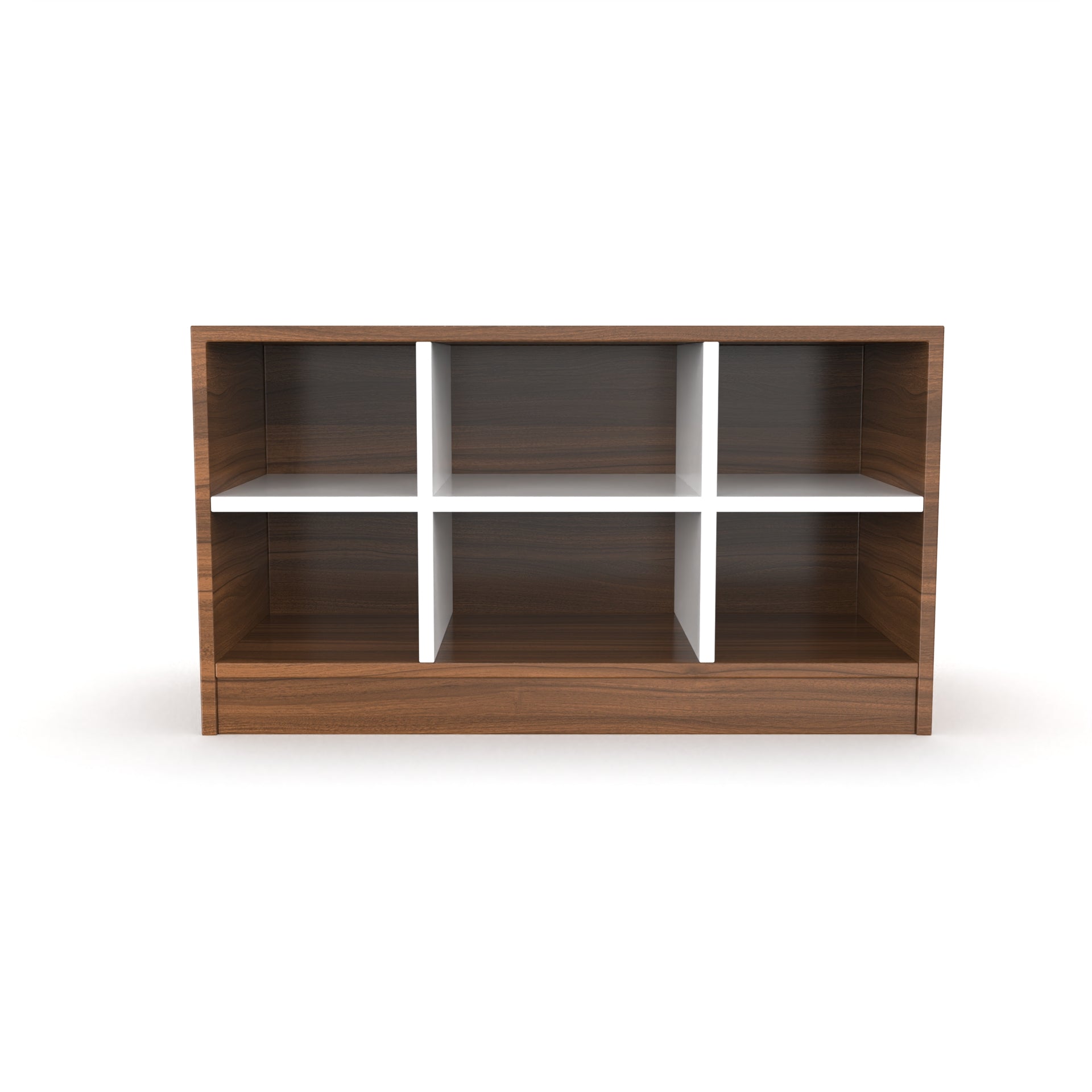 Index Shoe Rack - Classic Walnut and Frosty white - Neehv Home