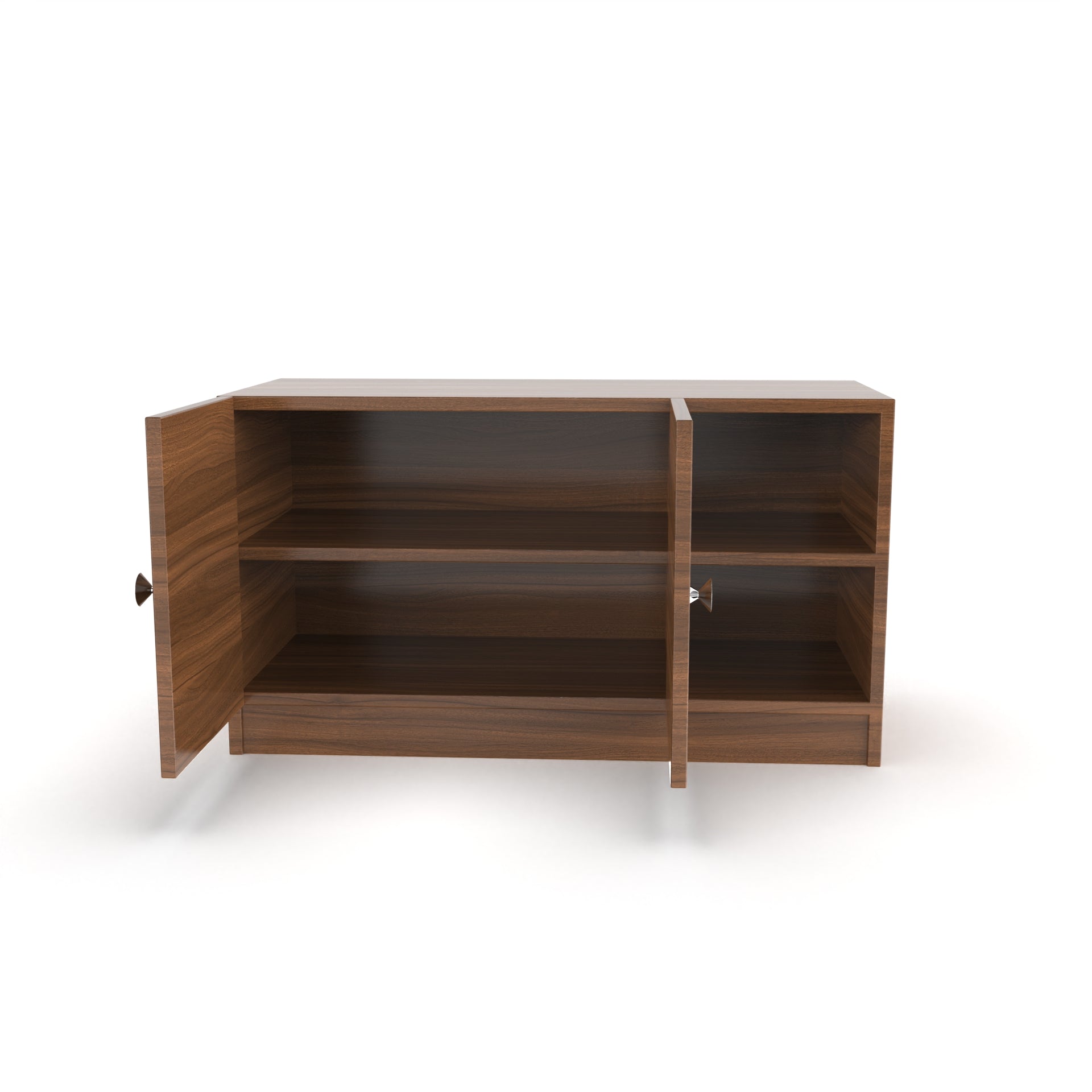 Skye Shoe Rack with Door - Classic Walnut - Neehv Home