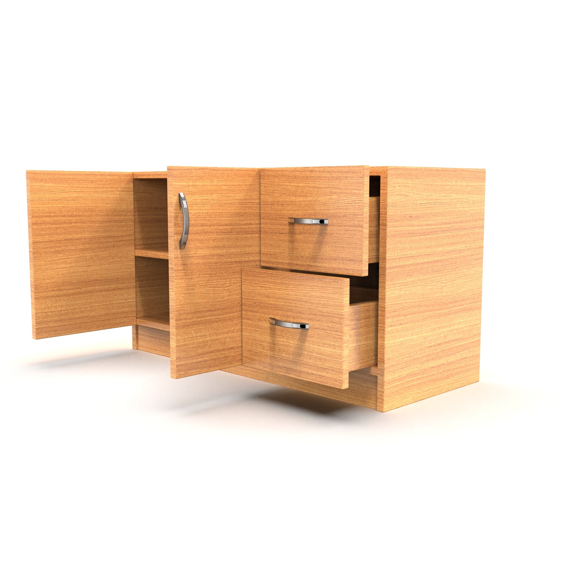 Axis Shoe Rack with Drawers - Bavarian beech - Neehv Home