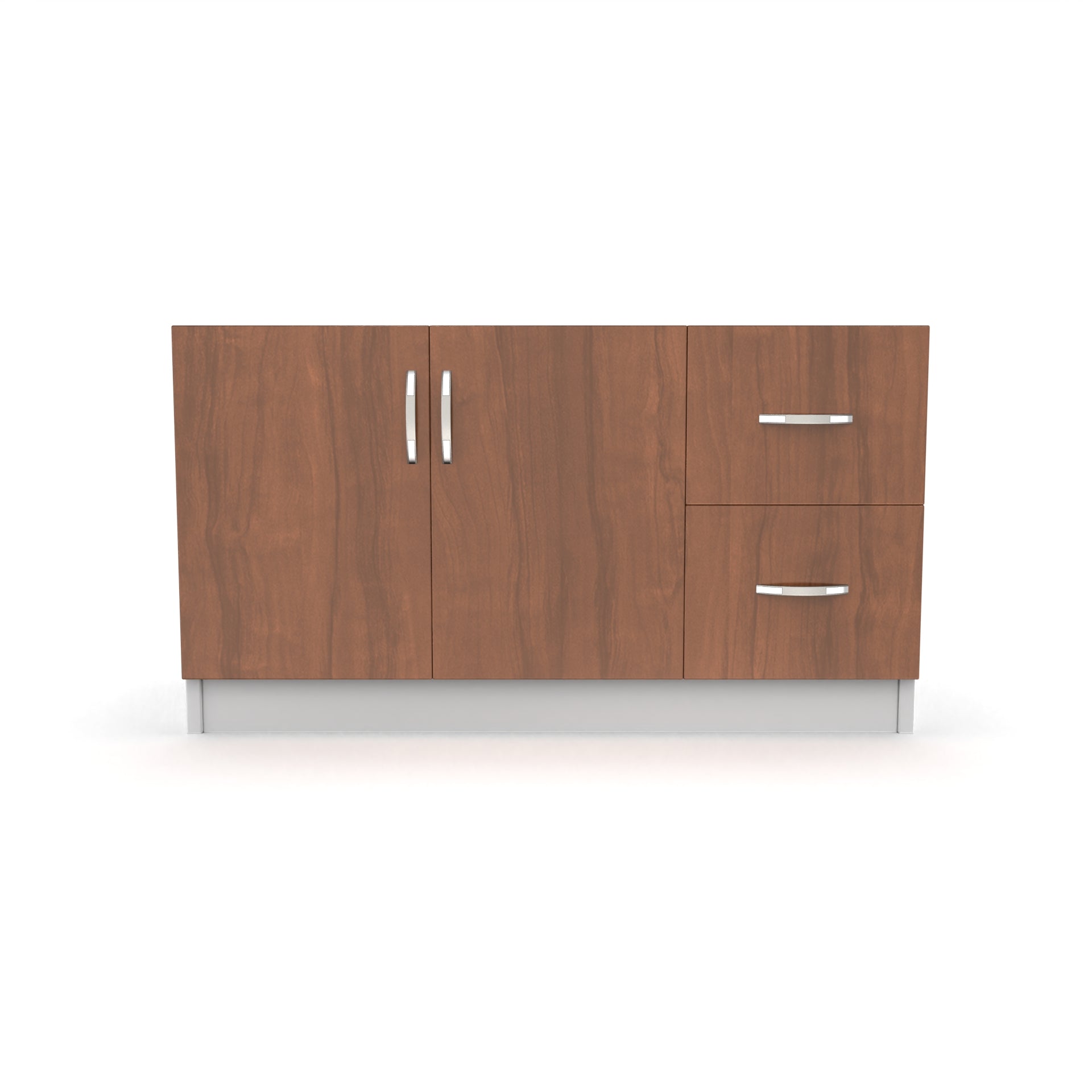 Axis Shoe Rack with Drawers - Brazilian walnut and Frosty white - Neehv Home