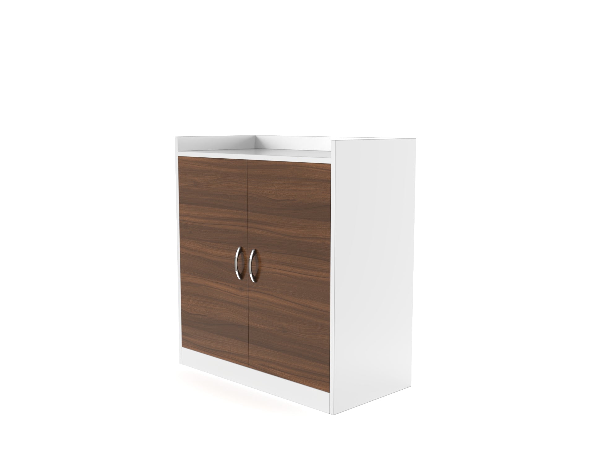 Dexter Wooden Shoe Cabinet - Classic Walnut and Frosty white - Neehv Home