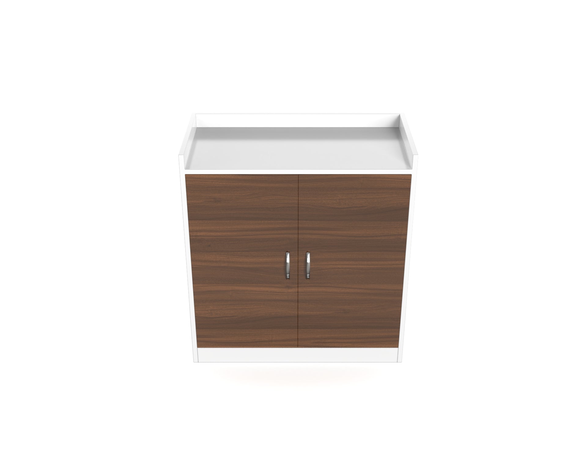 Dexter Wooden Shoe Cabinet - Classic Walnut and Frosty white - Neehv Home