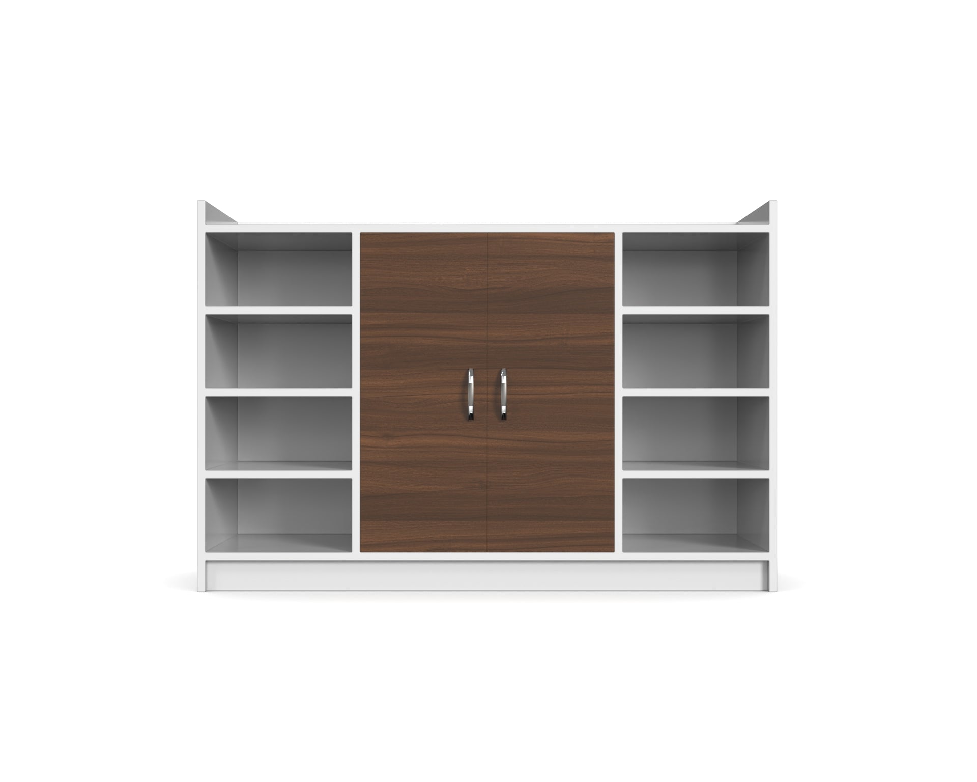 Casper Shoe Cabinet - Classic Walnut and Frosty white - Neehv Home