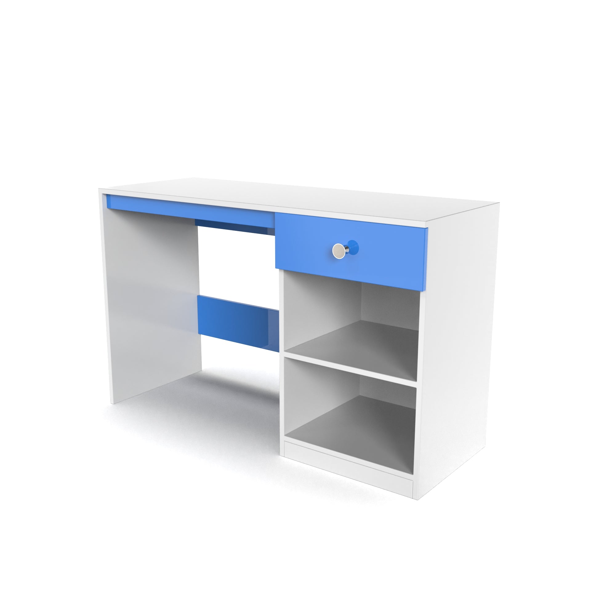 Sulivan Study Table - HongKong Blue and Frosty White - Neehv Home