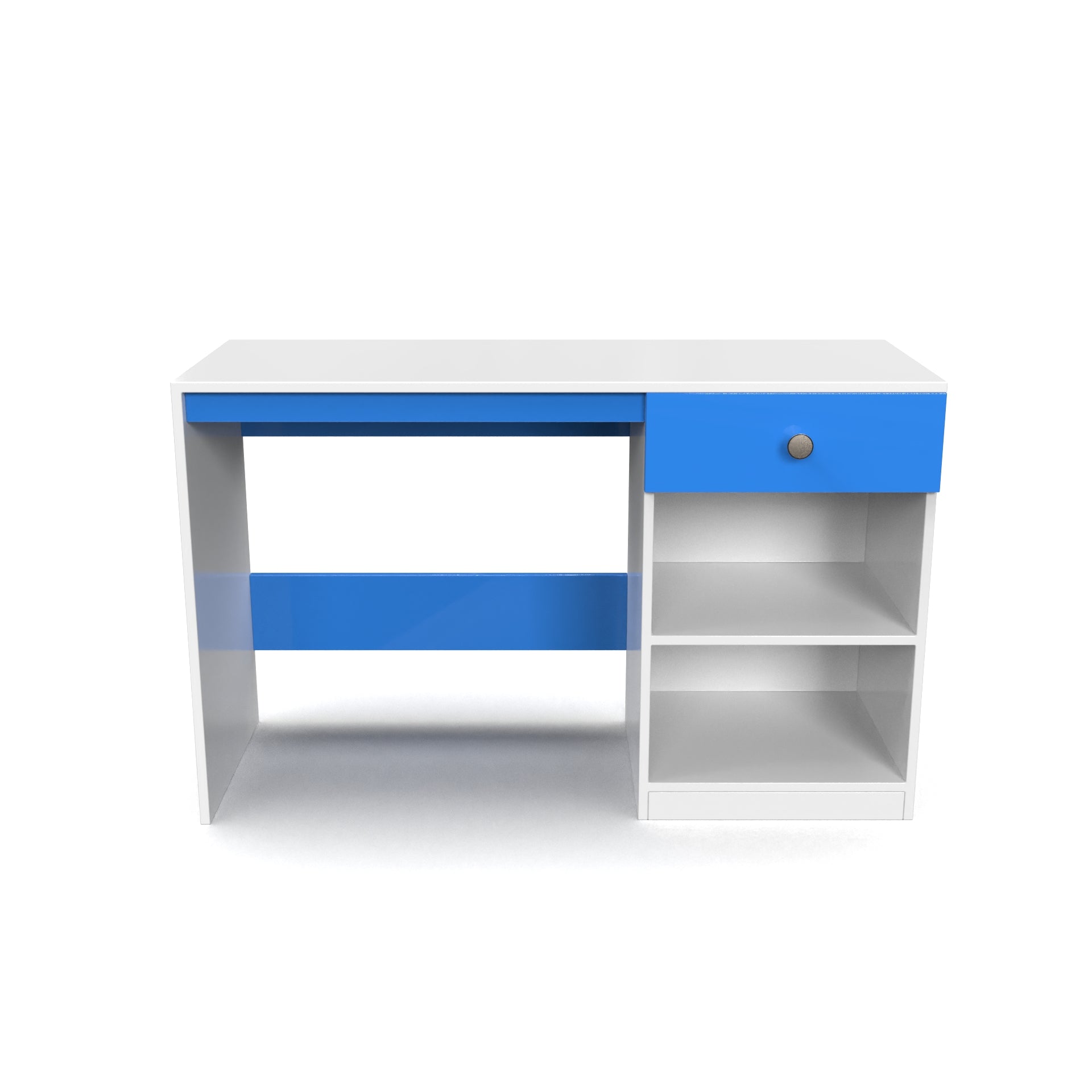 Sulivan Study Table - HongKong Blue and Frosty White - Neehv Home