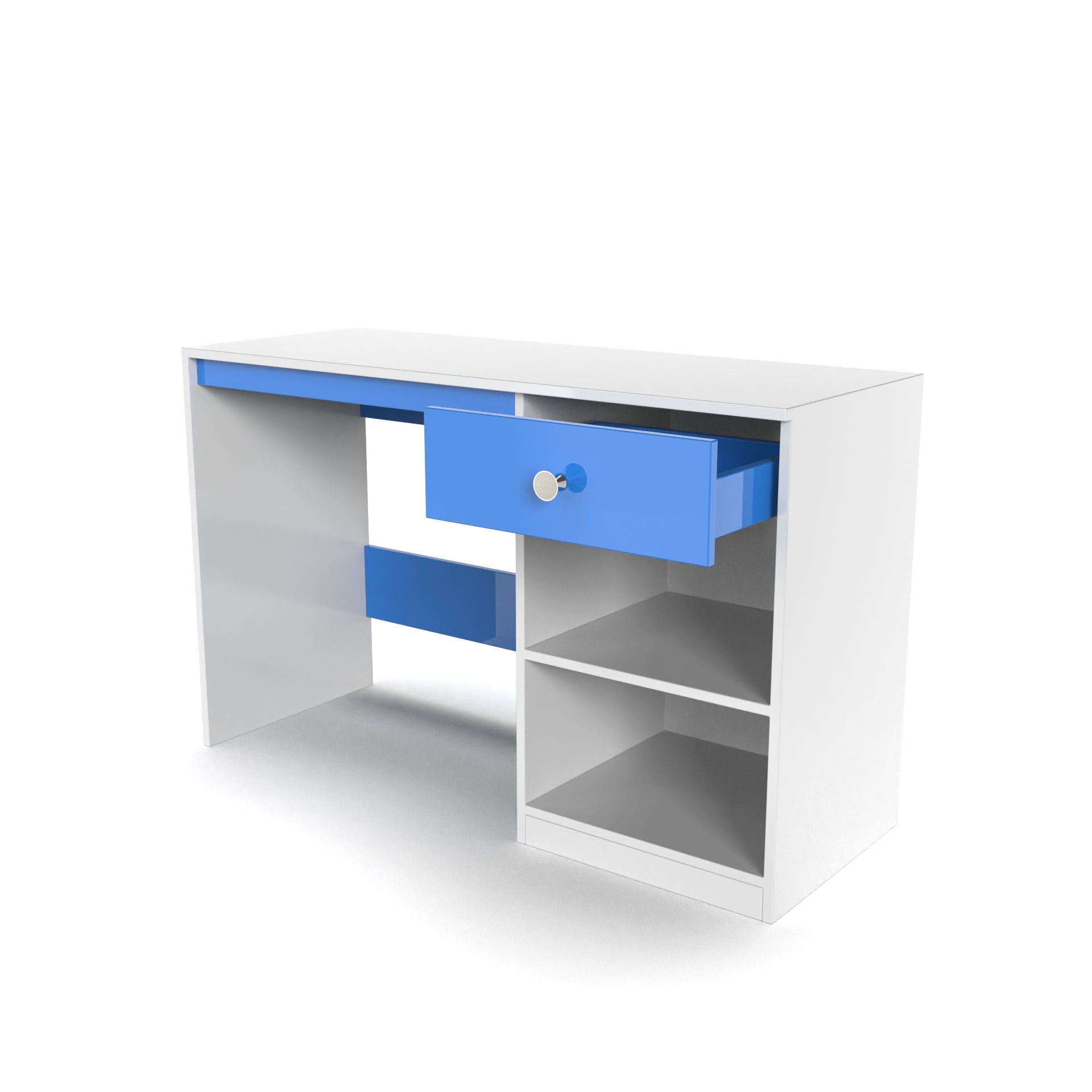 Sulivan Study Table - HongKong Blue and Frosty White - Neehv Home