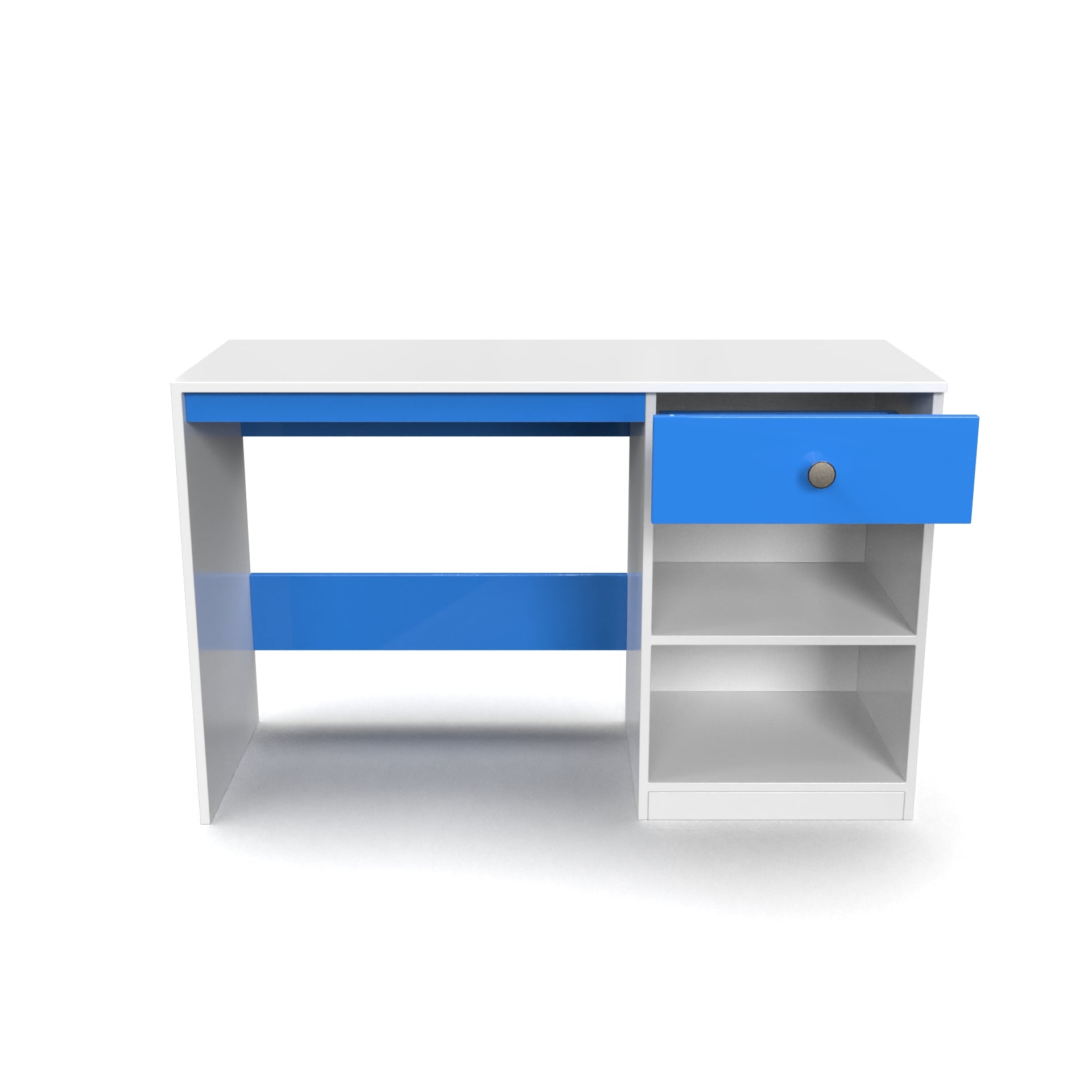 Sulivan Study Table - HongKong Blue and Frosty White - Neehv Home