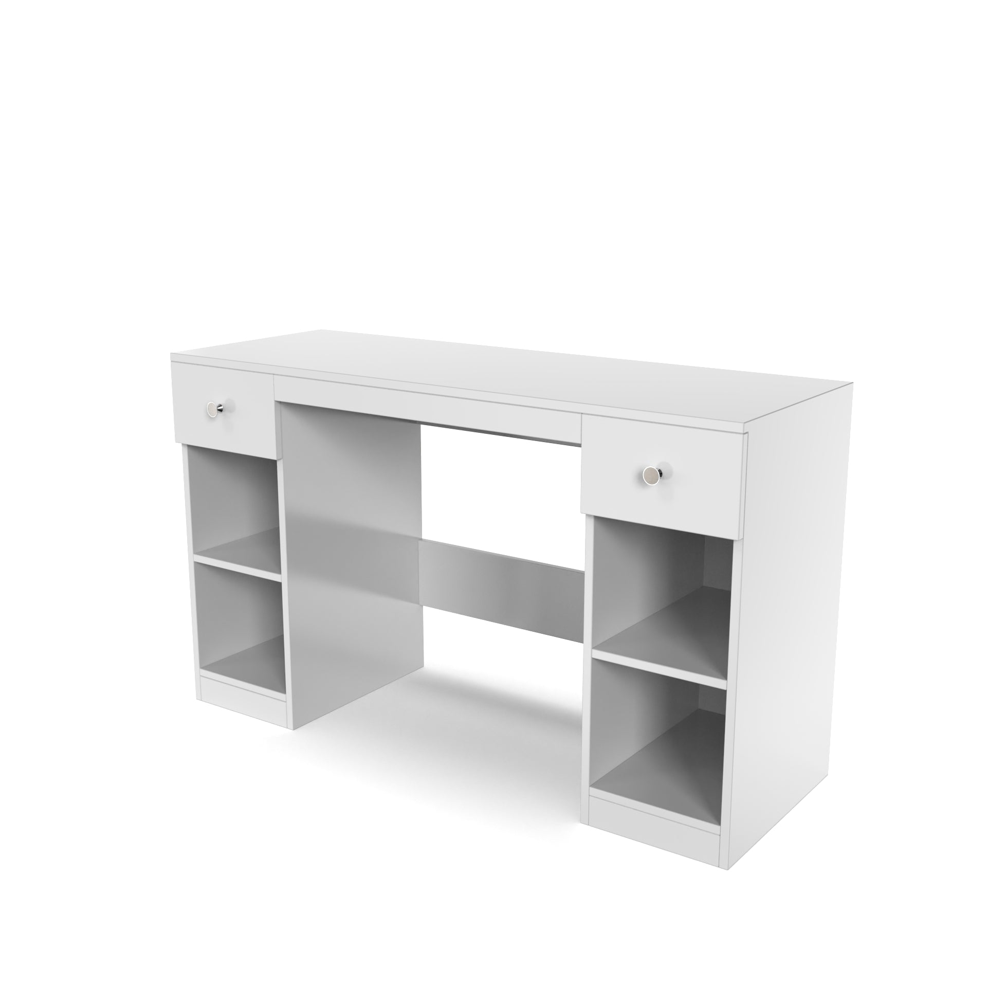 Fortuna Study Table - Frosty White - Neehv Home