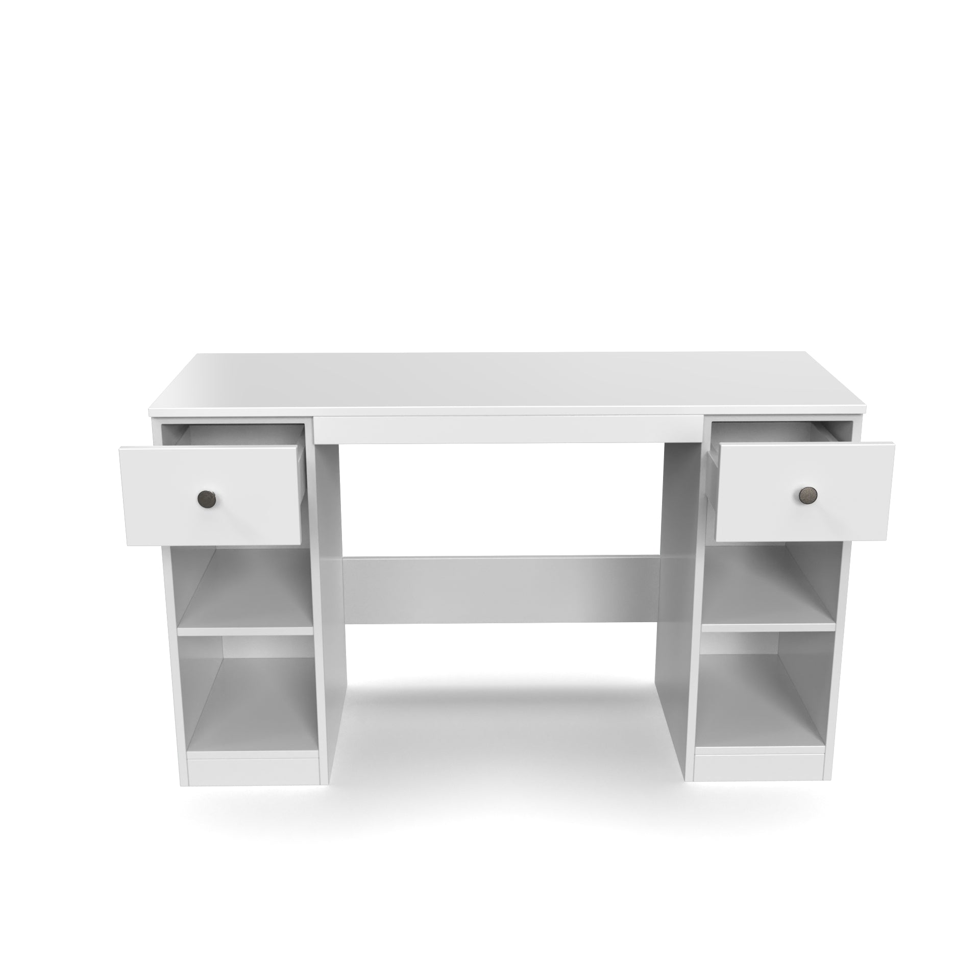 Fortuna Study Table - Frosty White - Neehv Home