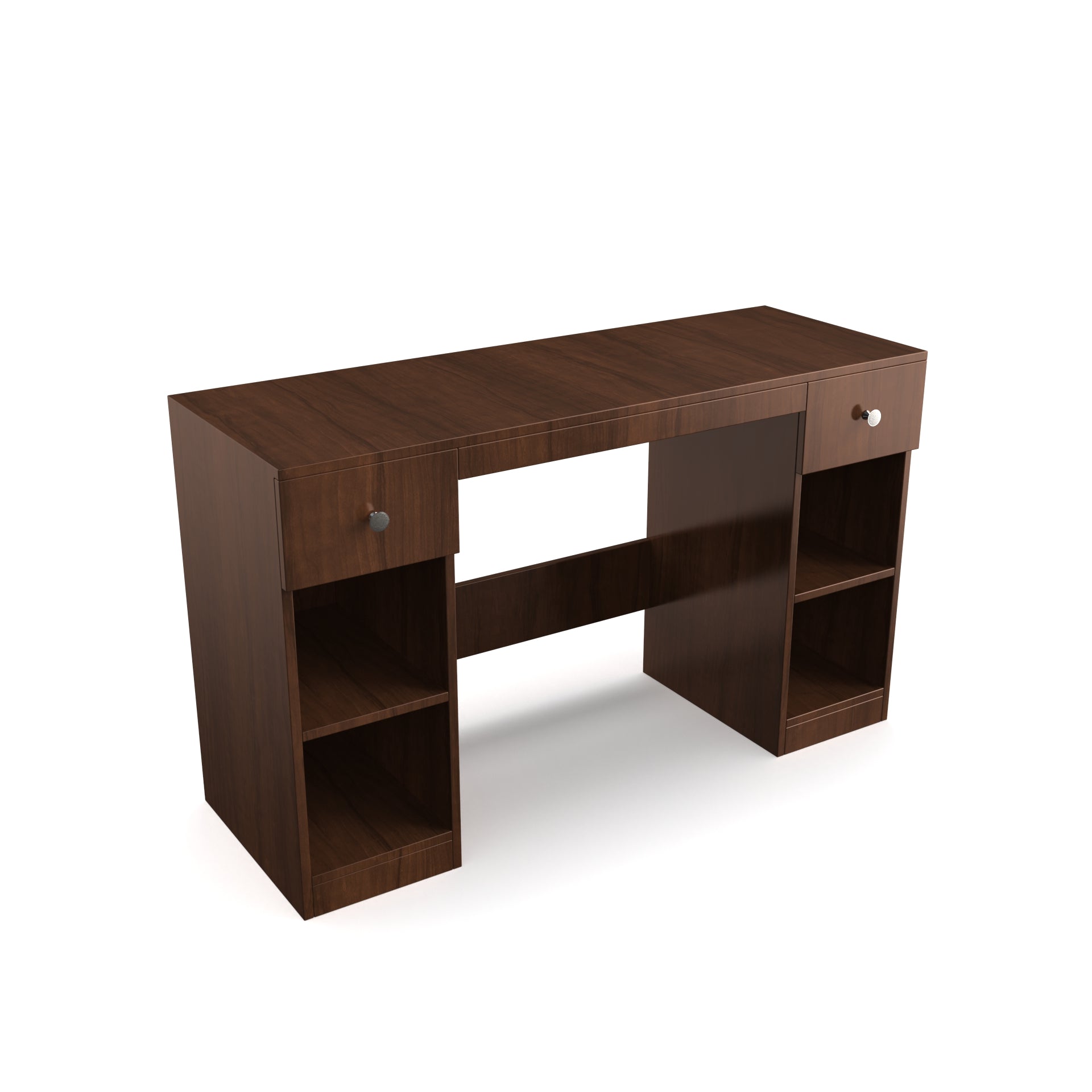 Fortuna Study Table - Brazilian Walnut - Neehv Home