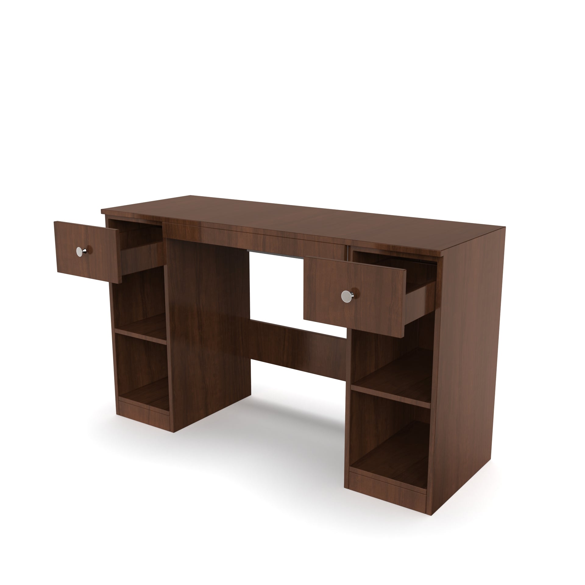 Fortuna Study Table - Brazilian Walnut - Neehv Home