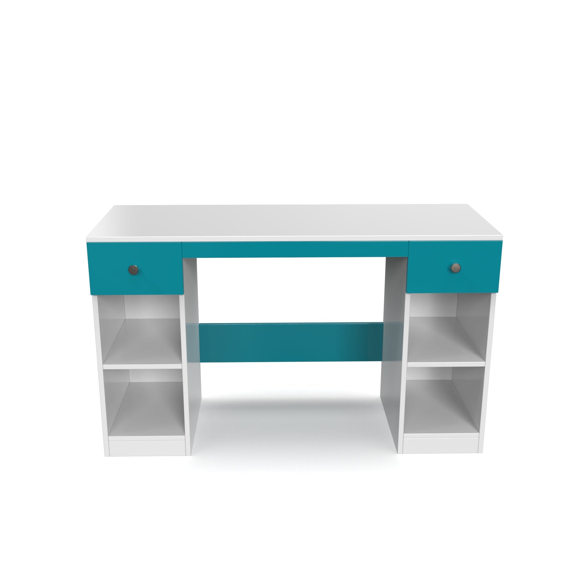 Fortuna Study Table - Caribe and Frosty White - Neehv Home