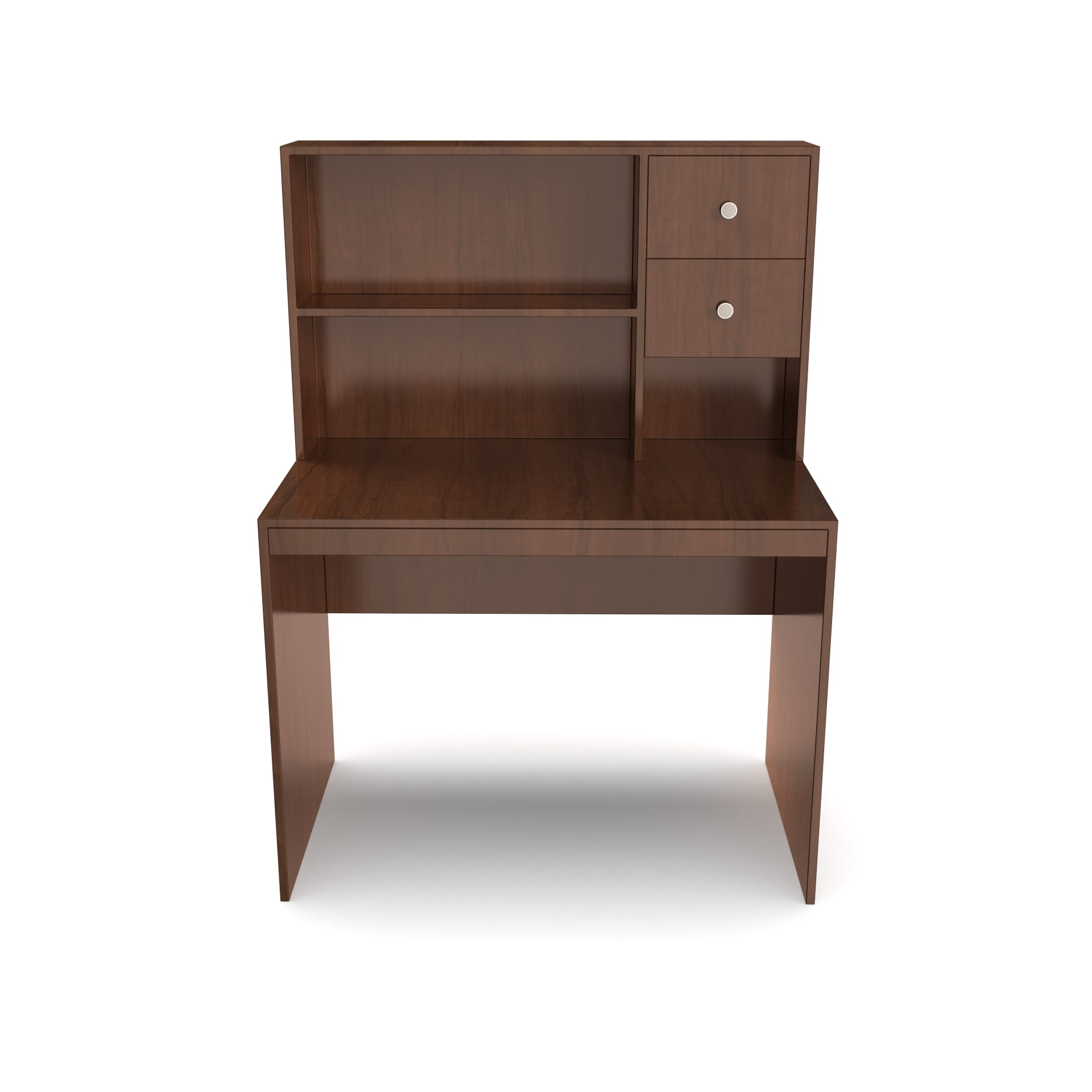 Franklin Study Table with Storage - Brazilian Walnut | Neehv Home Furniture