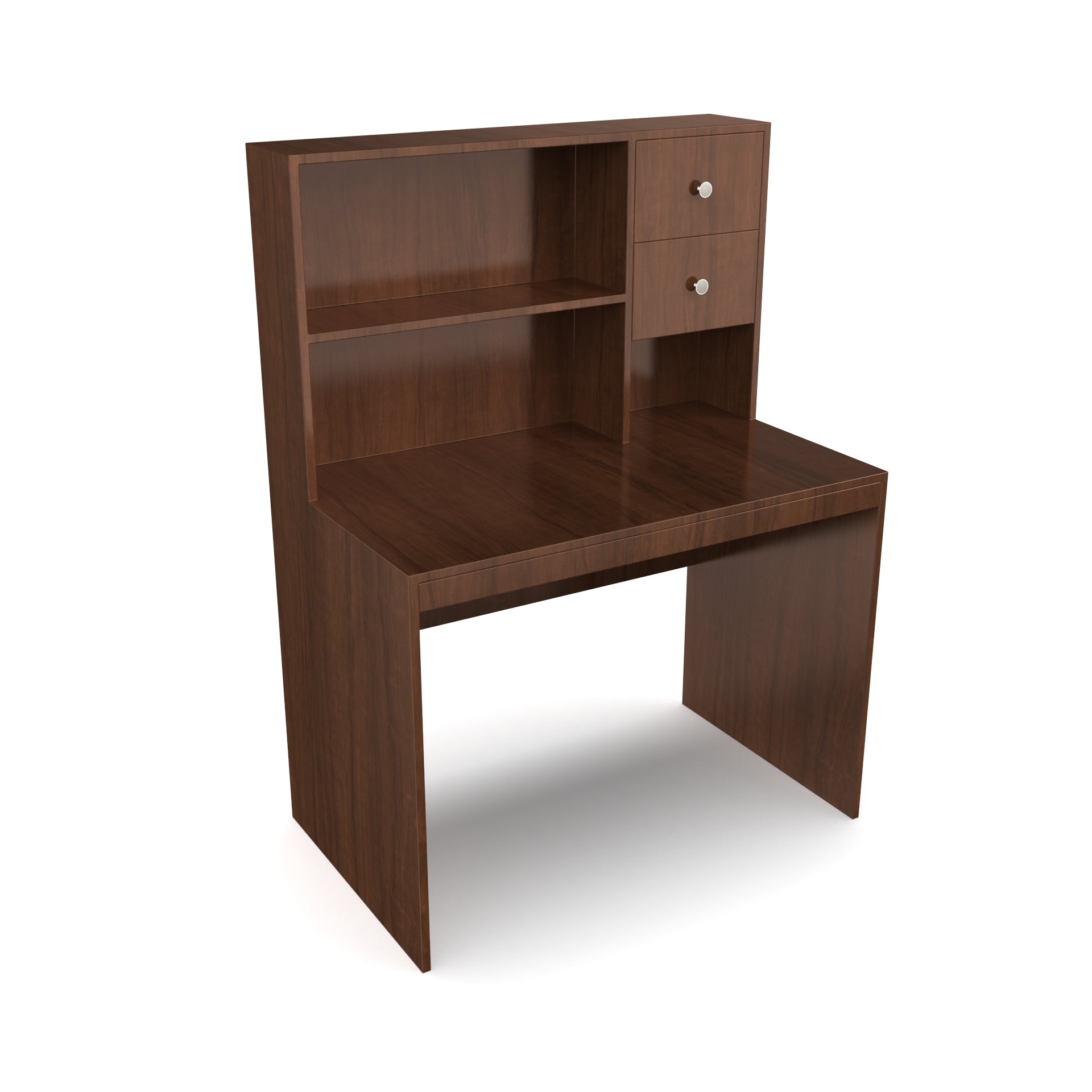 Franklin Study Table with Storage - Brazilian Walnut | Neehv Home Furniture