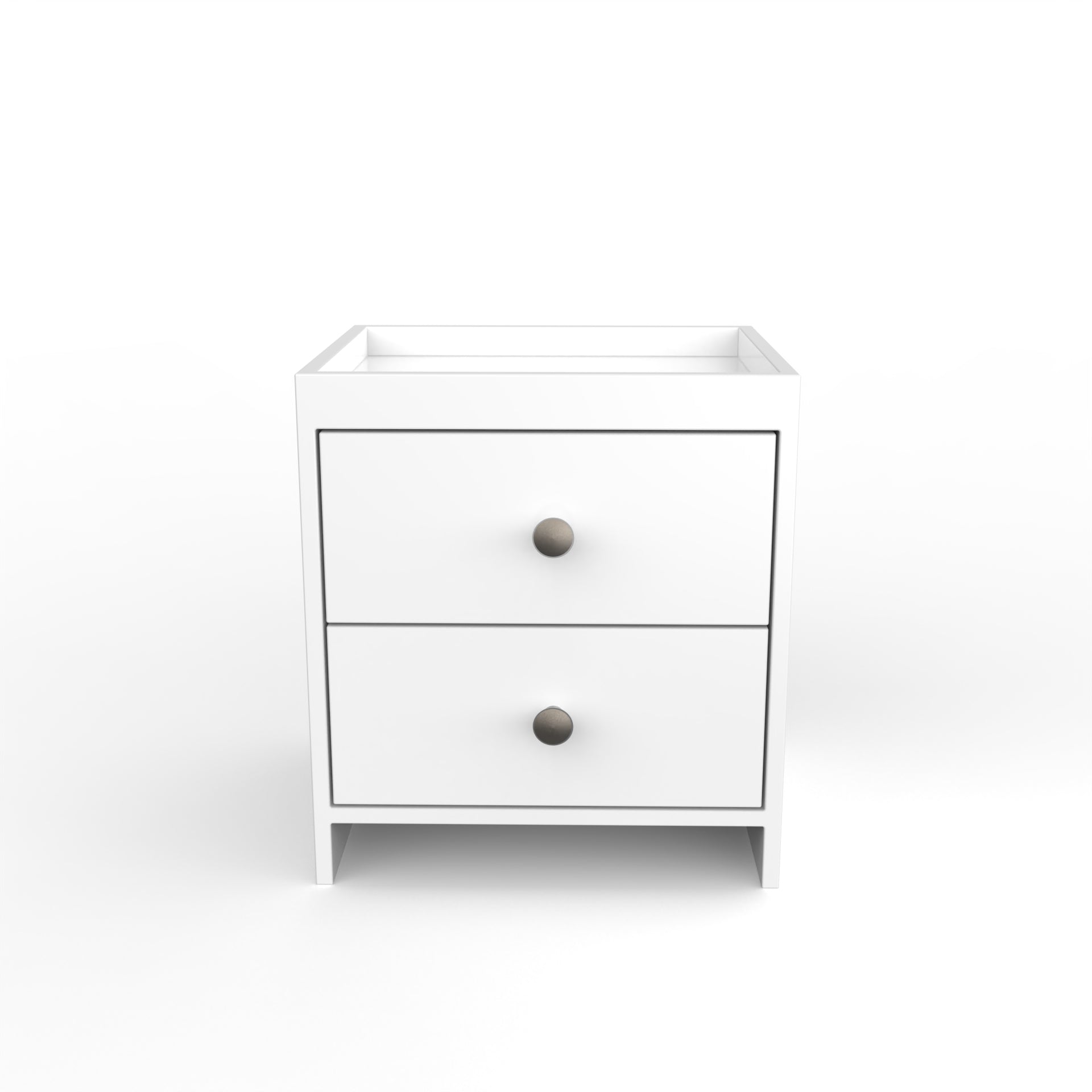 Sinclair Side Table with Drawer - Frosty White - Neehv Home