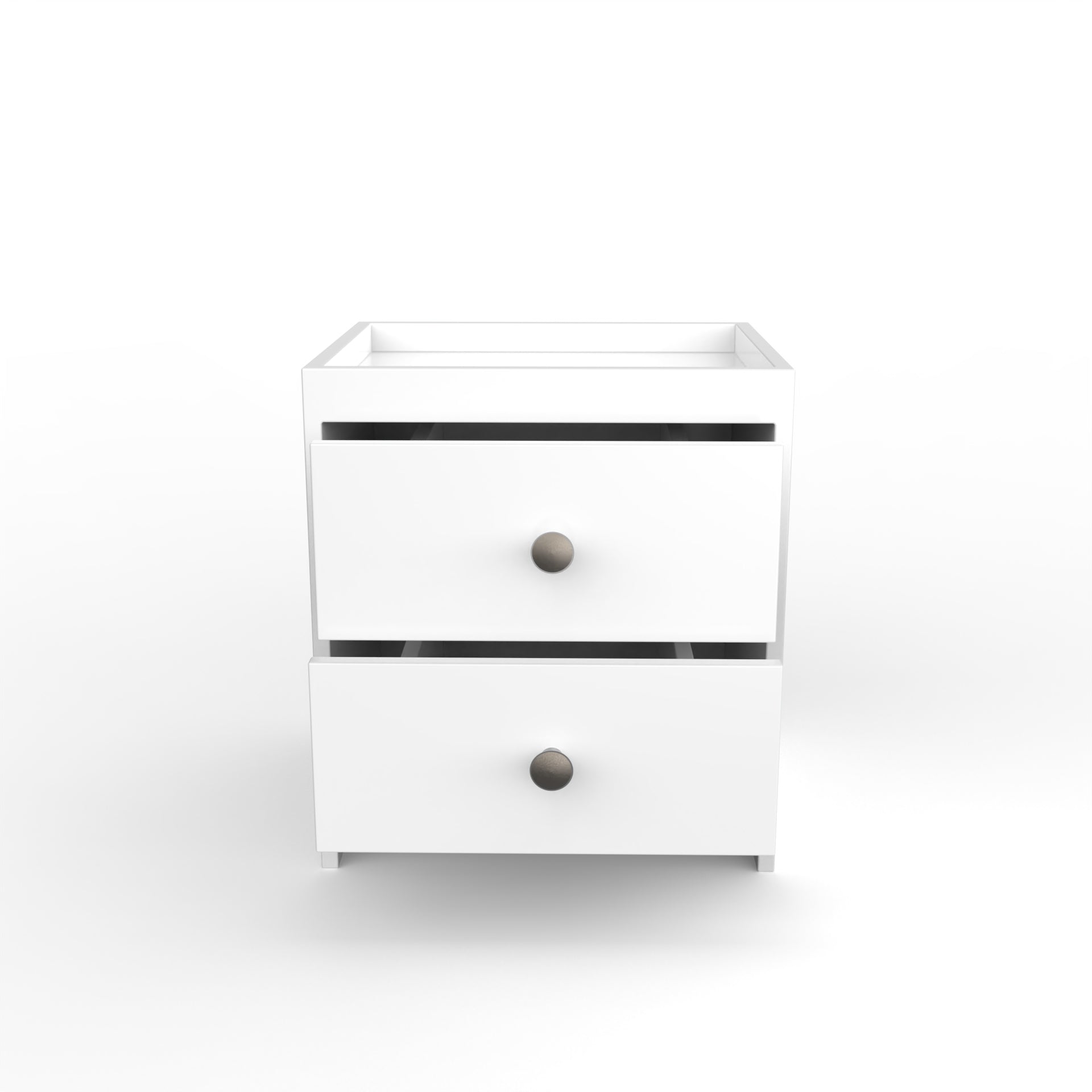 Sinclair Side Table with Drawer - Frosty White - Neehv Home