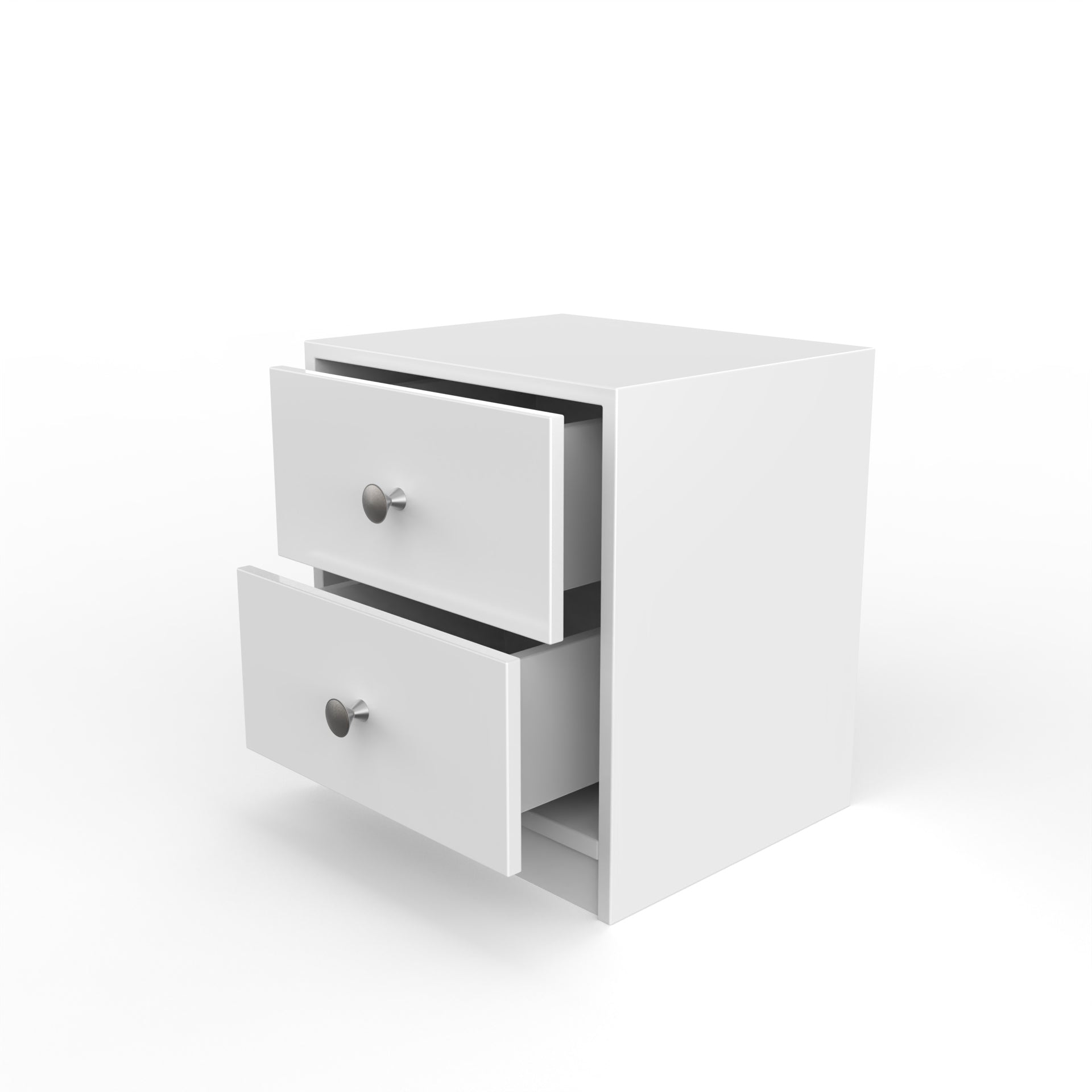 Liam Bedside Table - Frosty White - Neehv Home