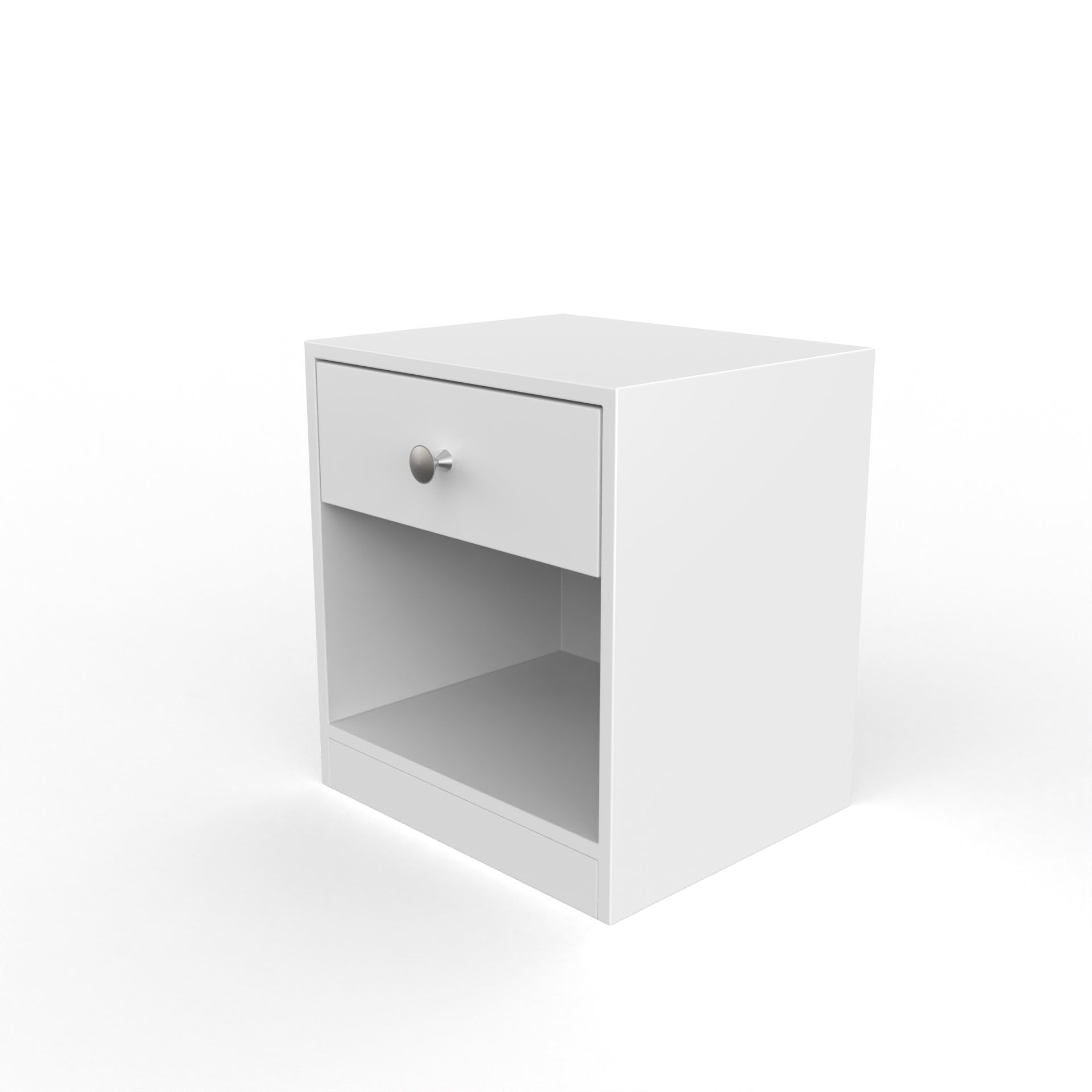 Owen Side Table with Drawer  - Frosty White - Neehv Home