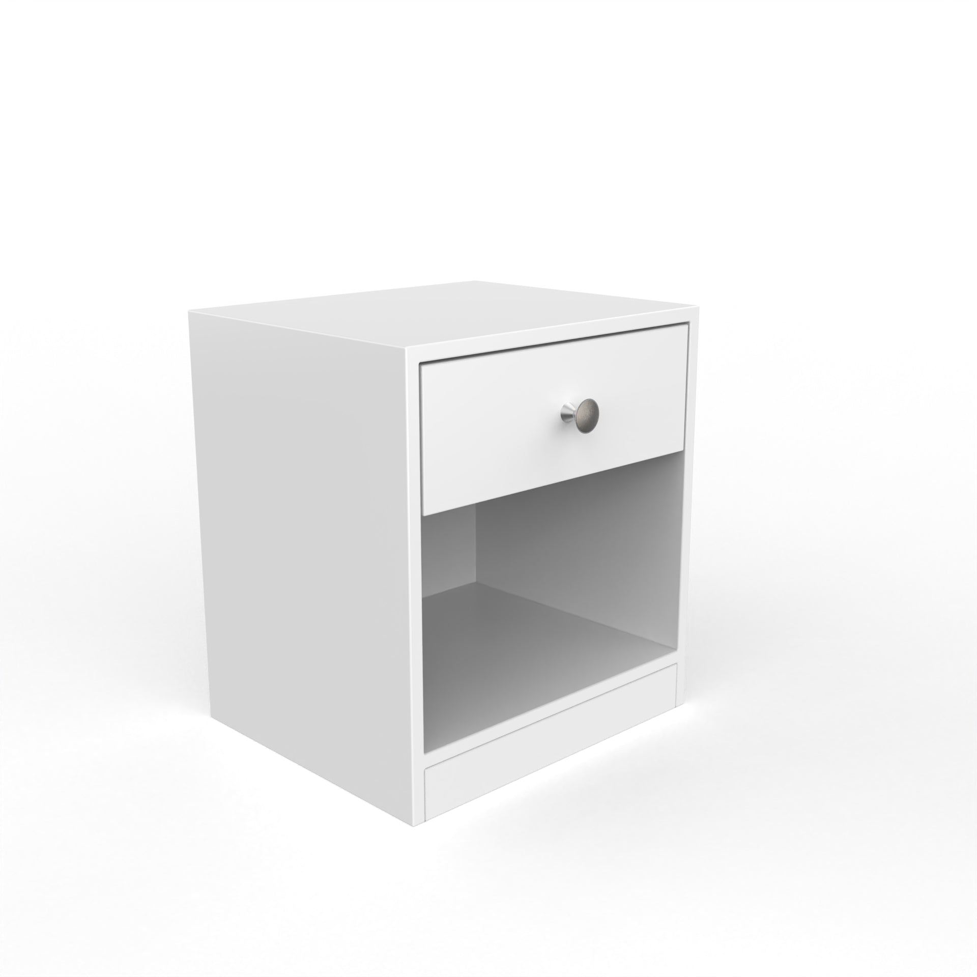 Owen Side Table with Drawer  - Frosty White - Neehv Home