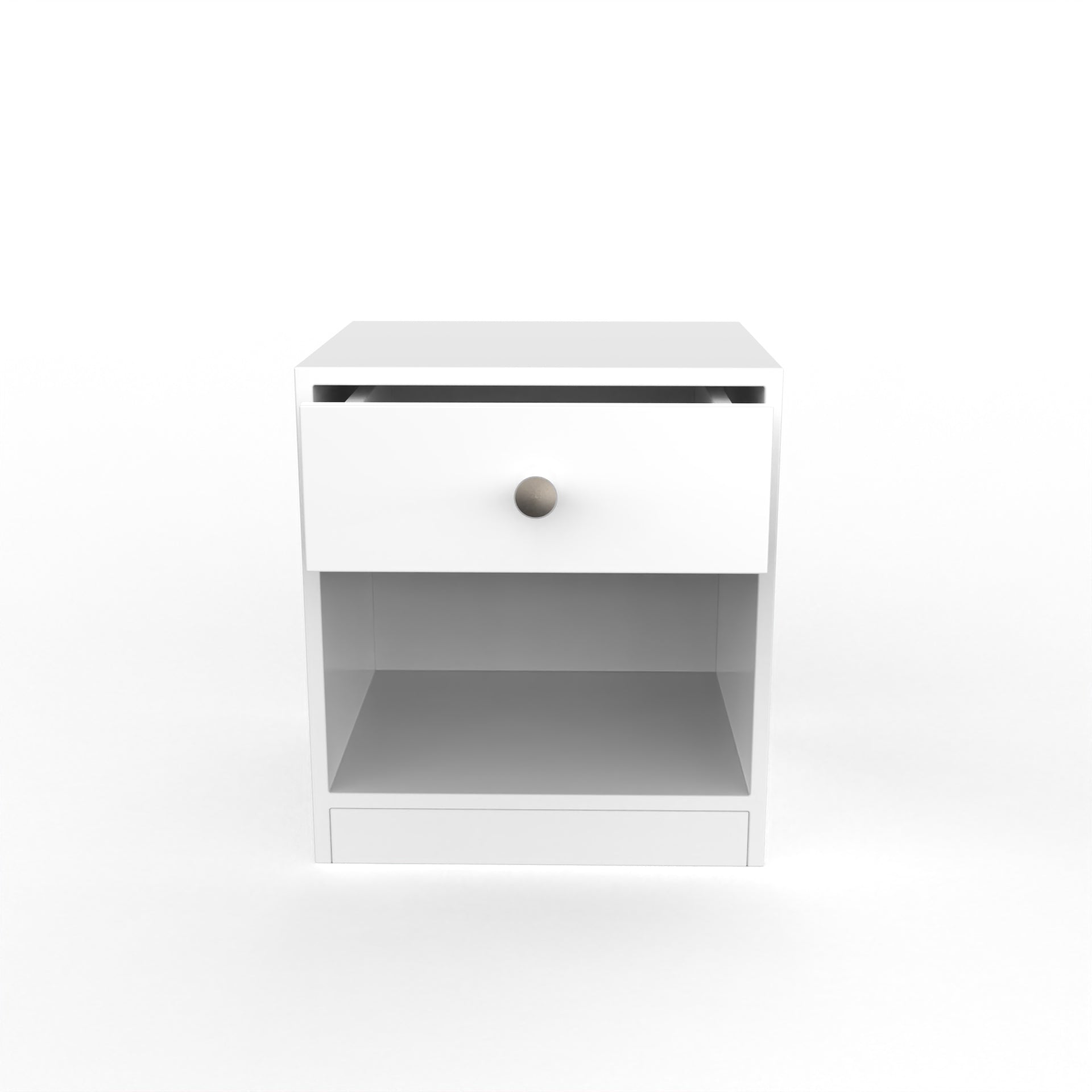 Owen Side Table with Drawer  - Frosty White - Neehv Home