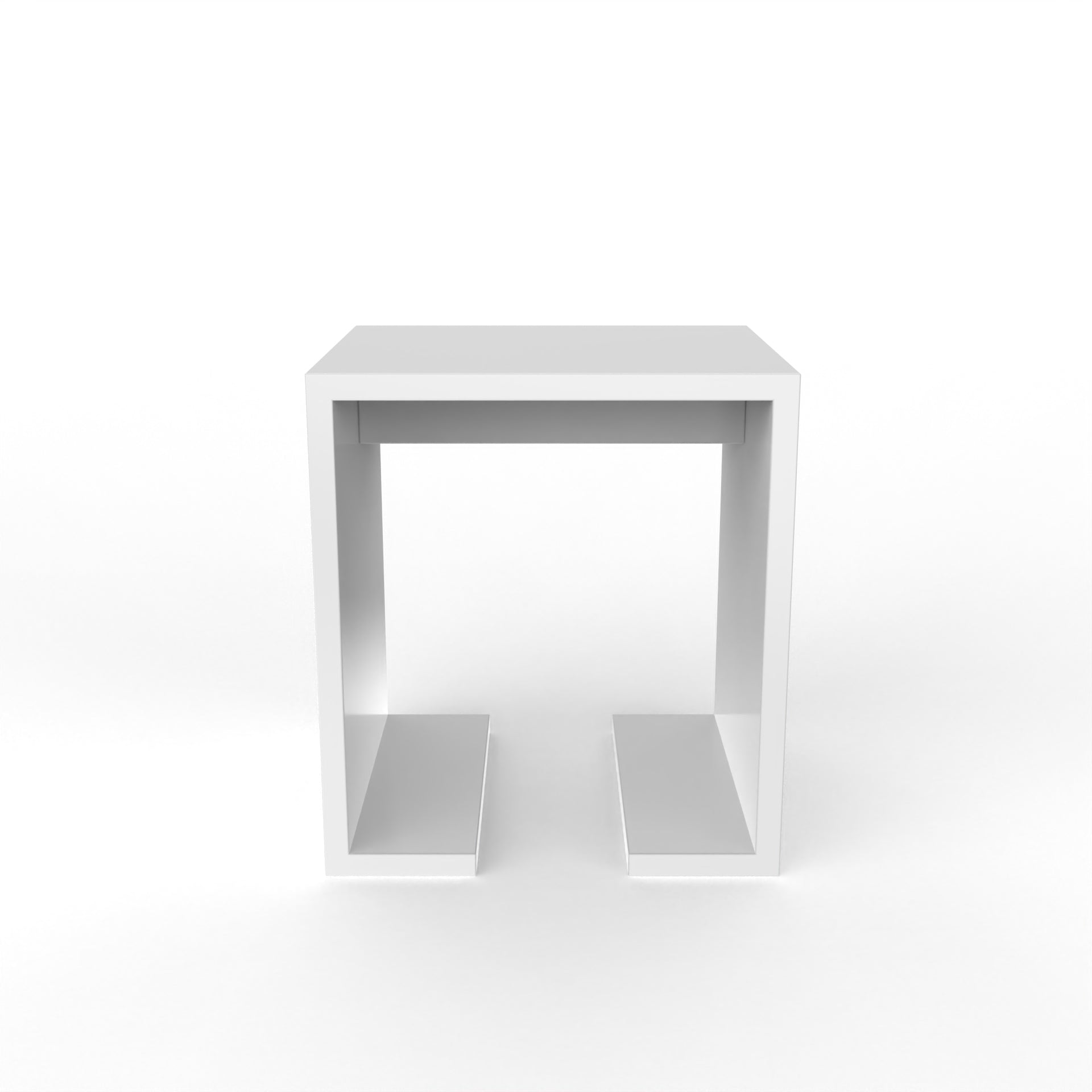 Isabella Side Table - Frosty White - Neehv Home