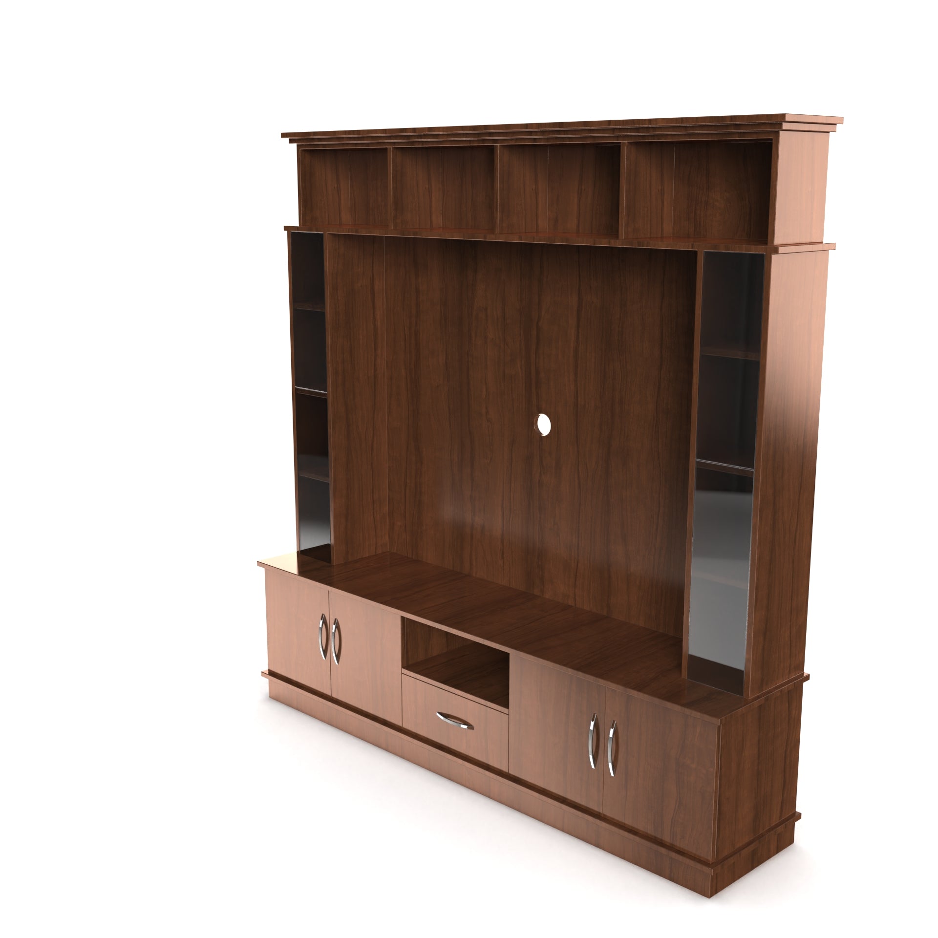 Goldberg Wooden TV Unit - Brazilian Walnut - Neehv Home