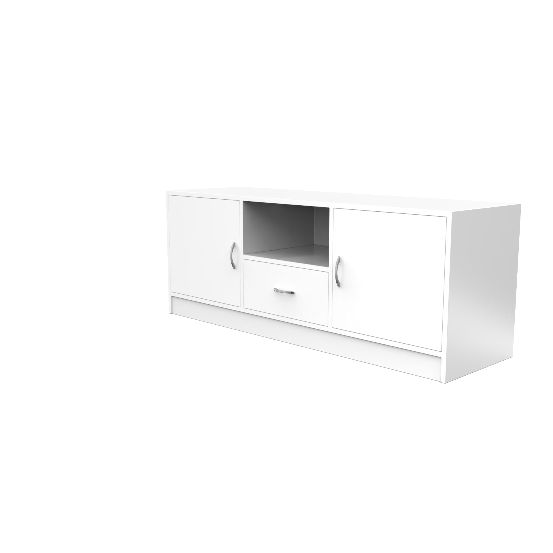 Serenity Wooden TV Unit - Frosty White - Neehv Home