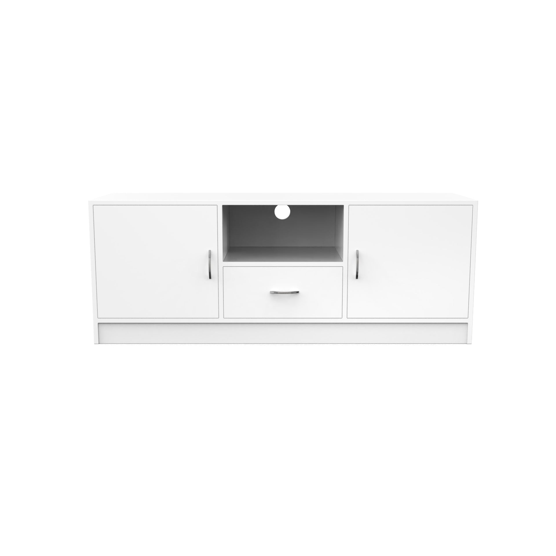 Serenity Wooden TV Unit - Frosty White - Neehv Home