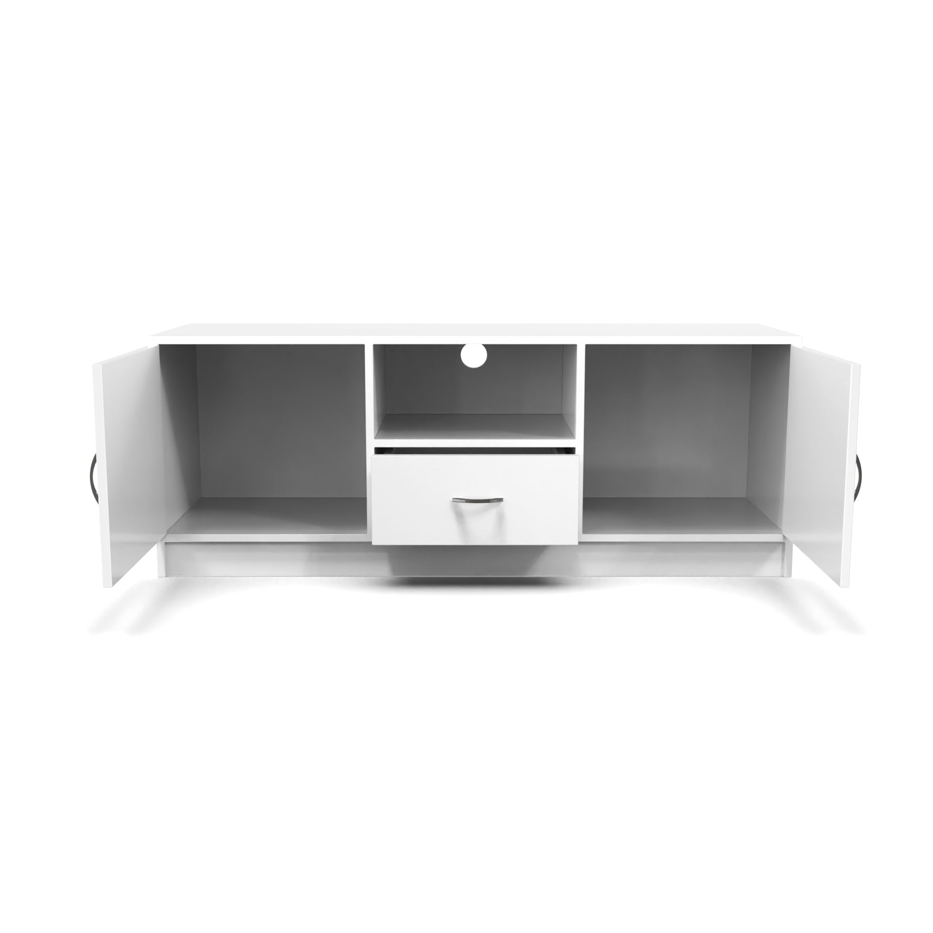 Serenity Wooden TV Unit - Frosty White - Neehv Home